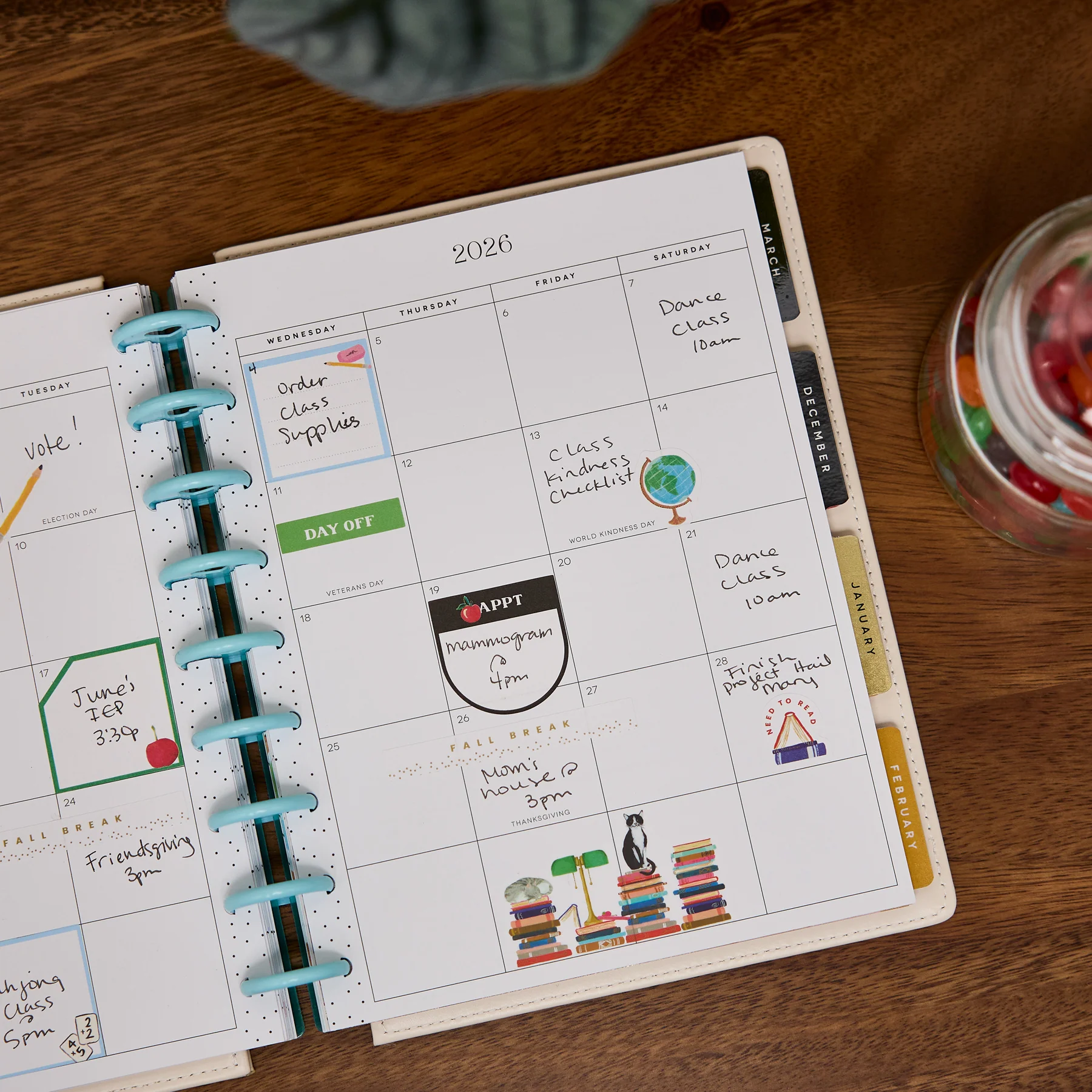 2026–2027 SPECIALTY Bright Lessons Customizable Teacher Planner - Classic Horizontal Layout - 12 Months - Image 7