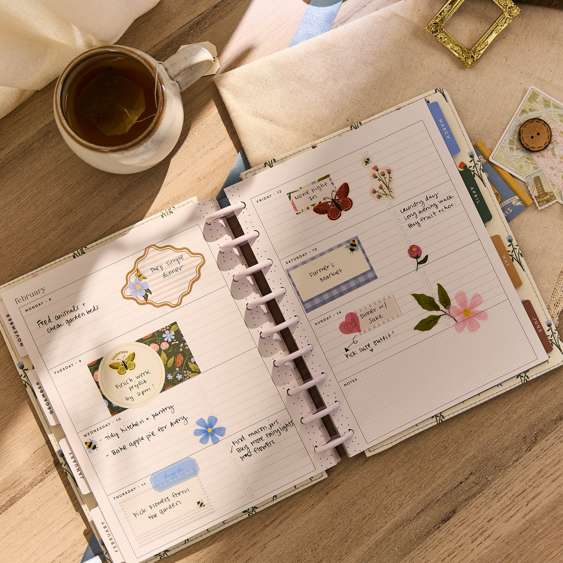2026–2027 SPECIALTY Country Charm Customizable Planner - Classic Horizontal Layout - 12 Months - Image 5
