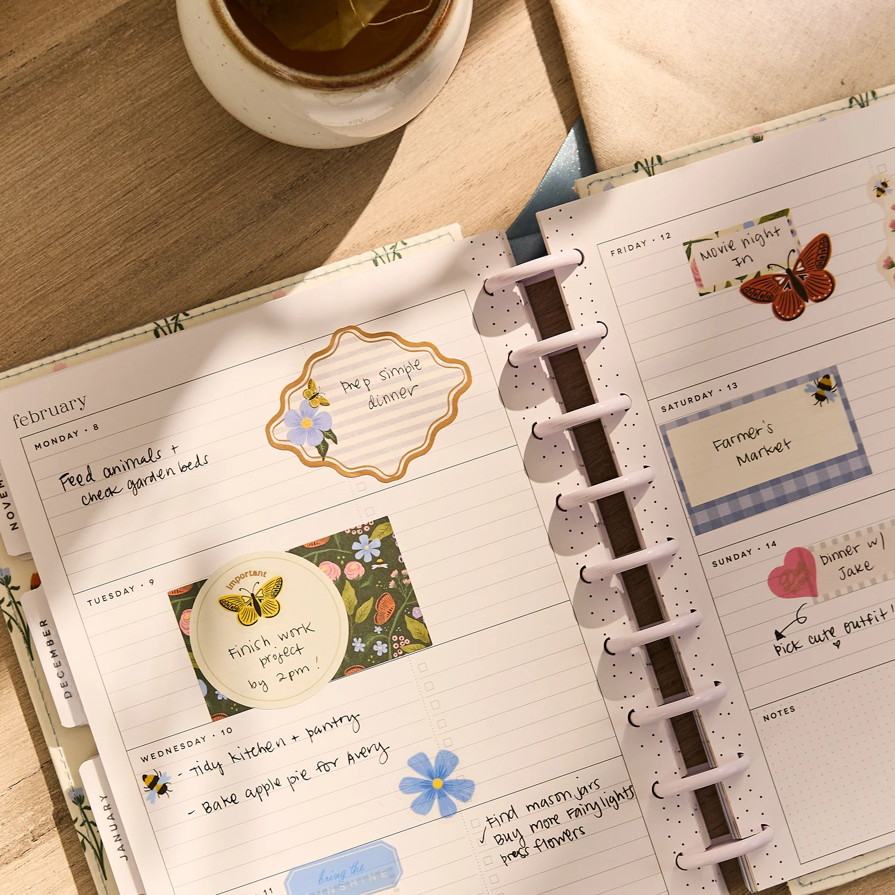 2026–2027 SPECIALTY Country Charm Customizable Planner - Classic Horizontal Layout - 12 Months - Image 6