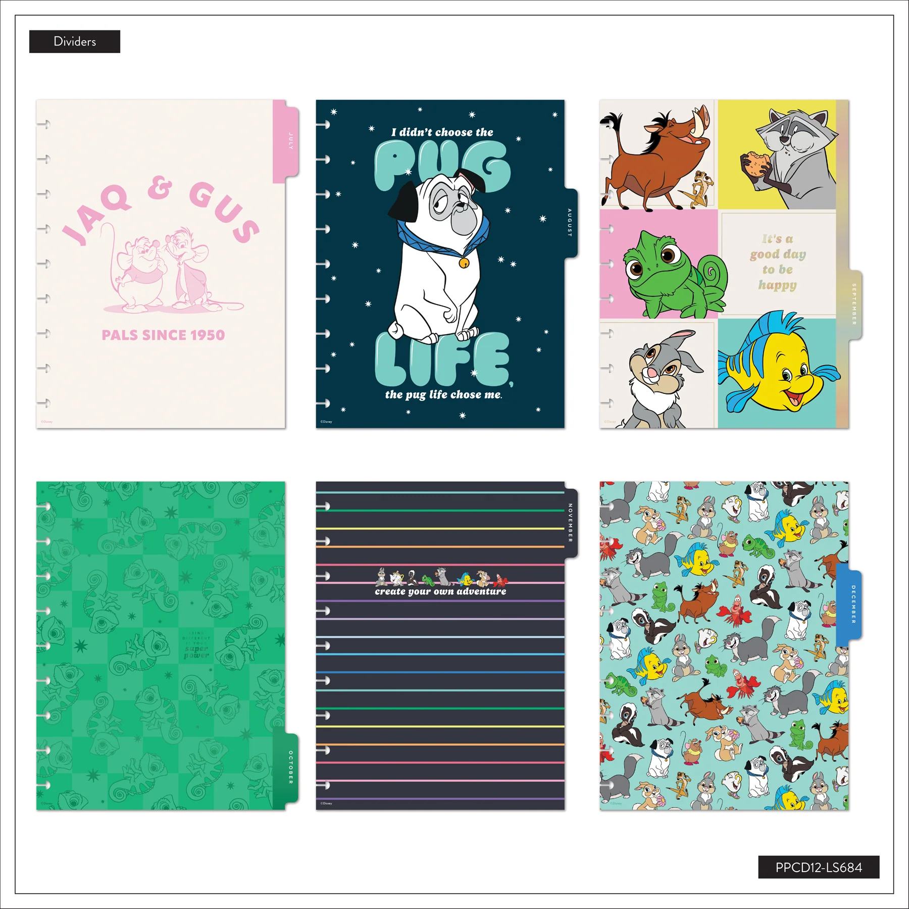 2026–2027 SPECIALTY Disney Best Pals Customizable Planner - Classic Dashboard Layout - 12 Months - Image 14