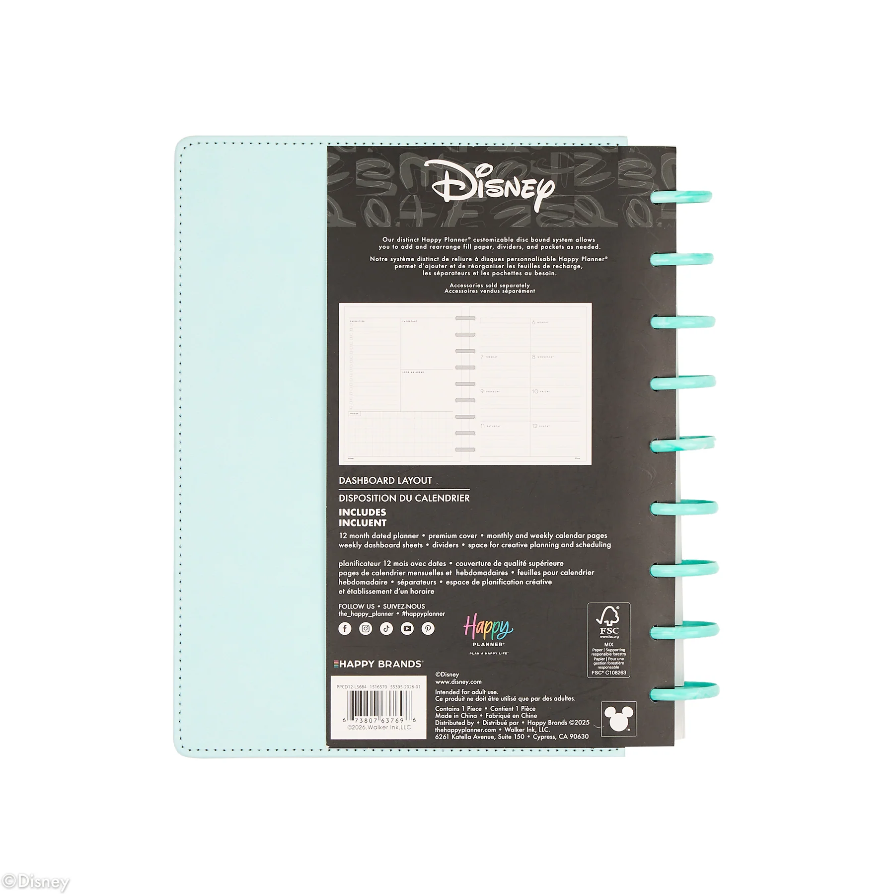2026–2027 SPECIALTY Disney Best Pals Customizable Planner - Classic Dashboard Layout - 12 Months - Image 21