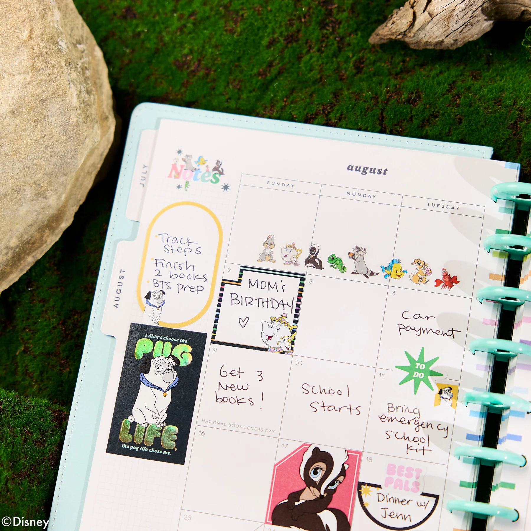 2026–2027 SPECIALTY Disney Best Pals Customizable Planner - Classic Dashboard Layout - 12 Months - Image 6