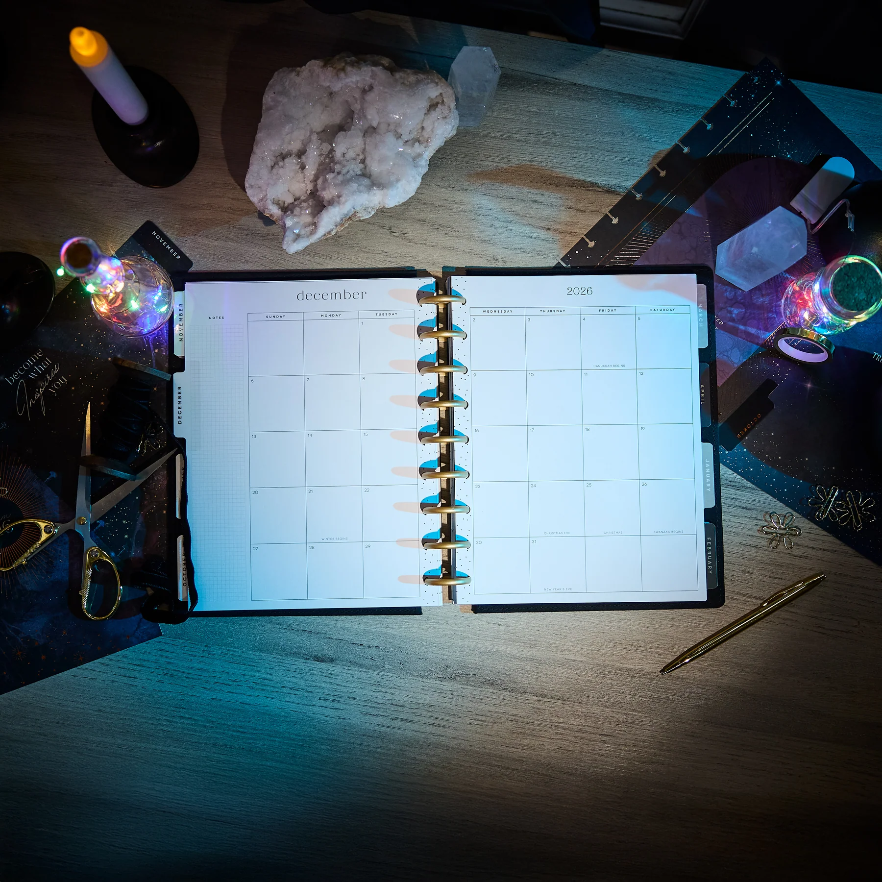 2026–2027 SPECIALTY Eternal Stars Customizable Planner - Classic Dashboard Layout - 12 Months - Image 10