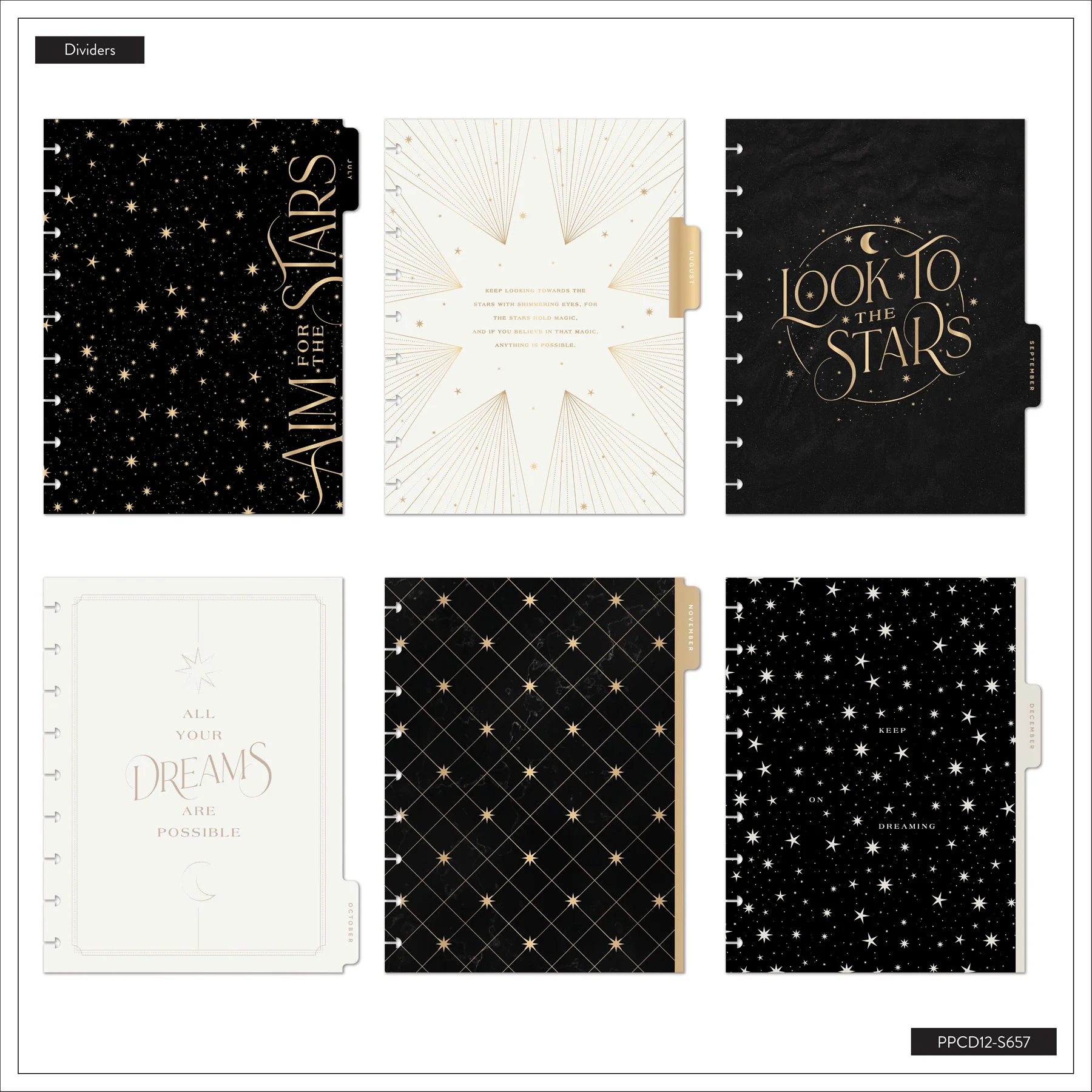 2026–2027 SPECIALTY Eternal Stars Customizable Planner - Classic Dashboard Layout - 12 Months - Image 14