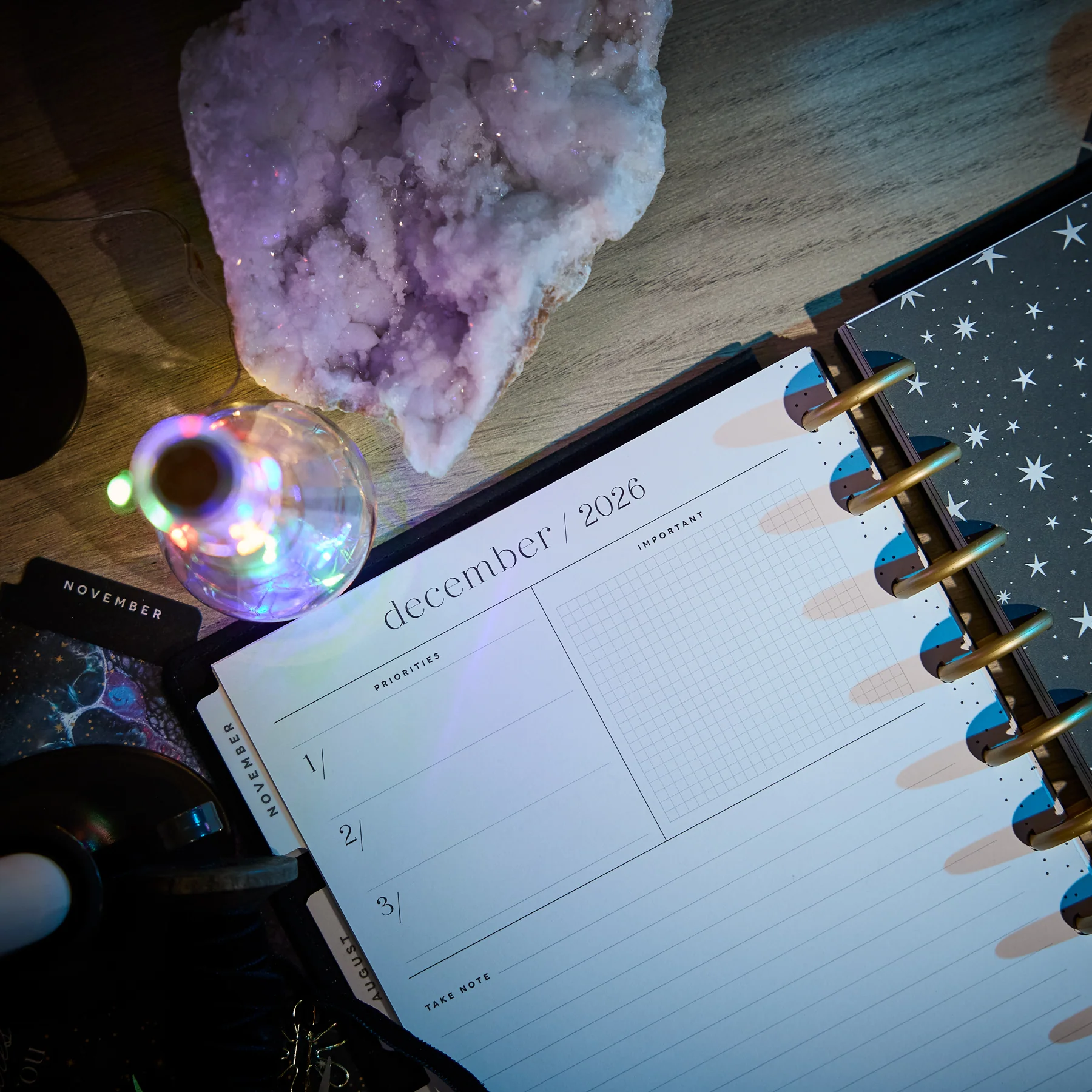 2026–2027 SPECIALTY Eternal Stars Customizable Planner - Classic Dashboard Layout - 12 Months - Image 9
