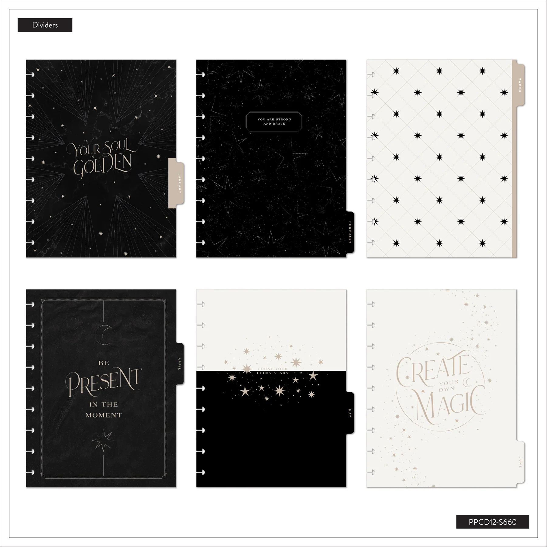 2026–2027 SPECIALTY Eternal Stars Customizable Planner - Classic Vertical Layout - 12 Months - Image 15