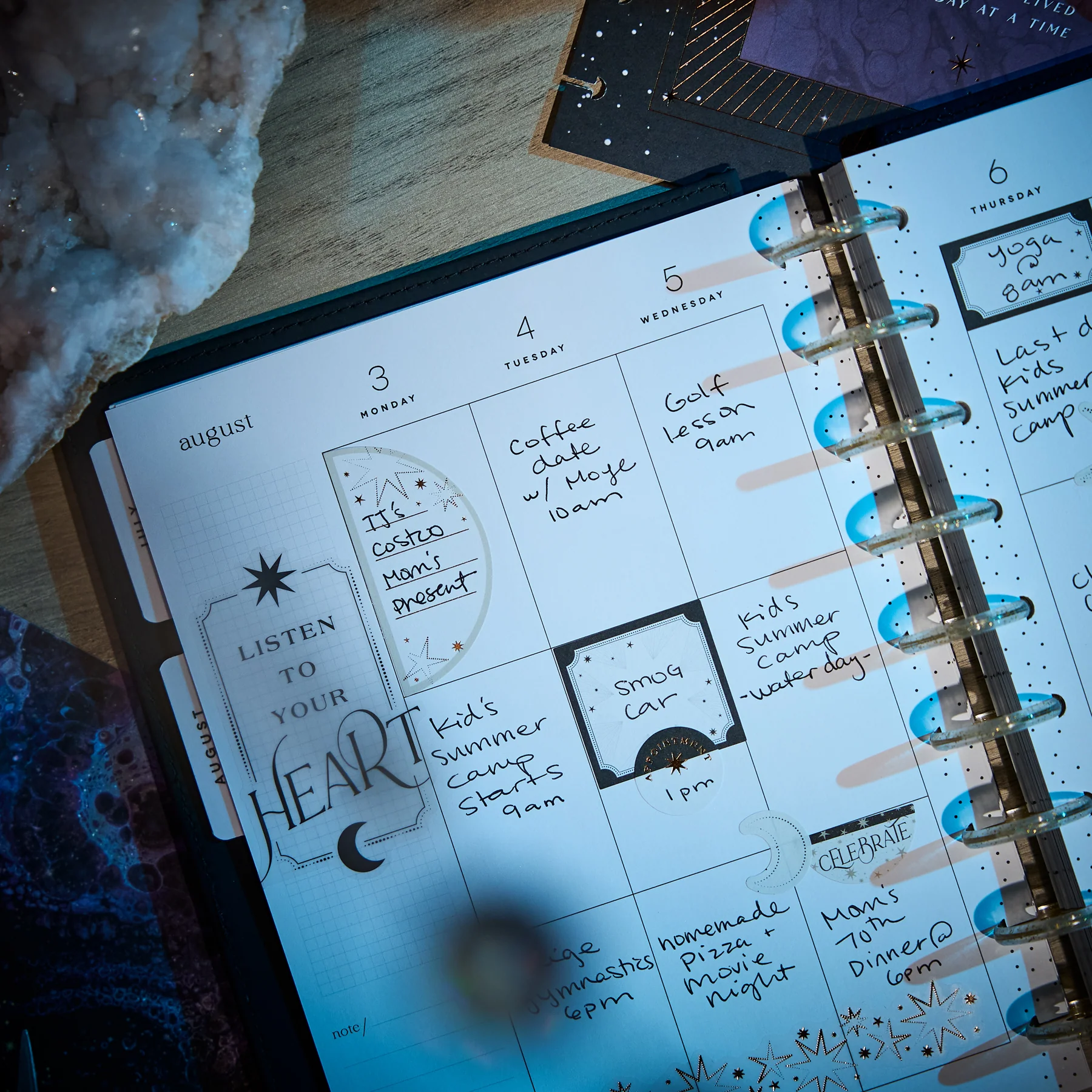 2026–2027 SPECIALTY Eternal Stars Customizable Planner - Classic Vertical Layout - 12 Months - Image 7