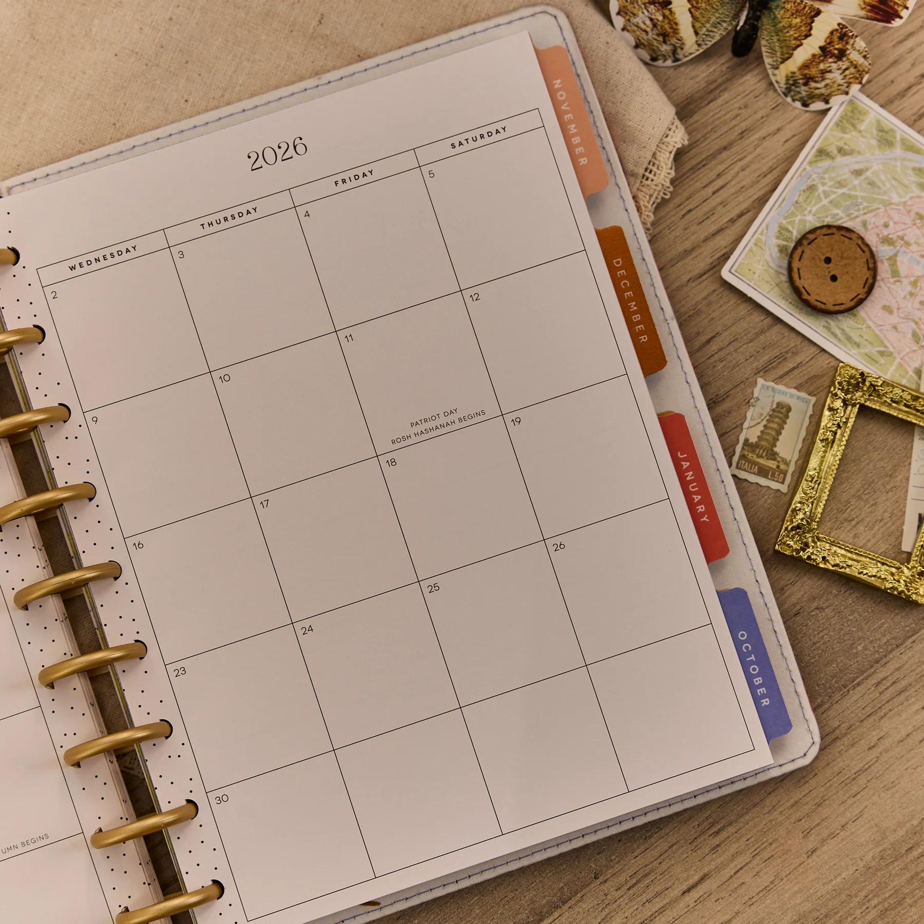2026–2027 SPECIALTY French Papers Customizable Planner - Classic Horizontal Layout - 12 Months - Image 11