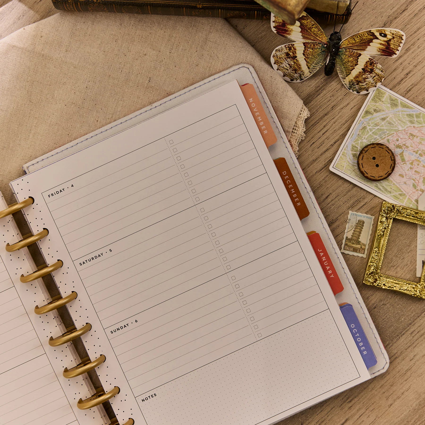 2026–2027 SPECIALTY French Papers Customizable Planner - Classic Horizontal Layout - 12 Months - Image 12