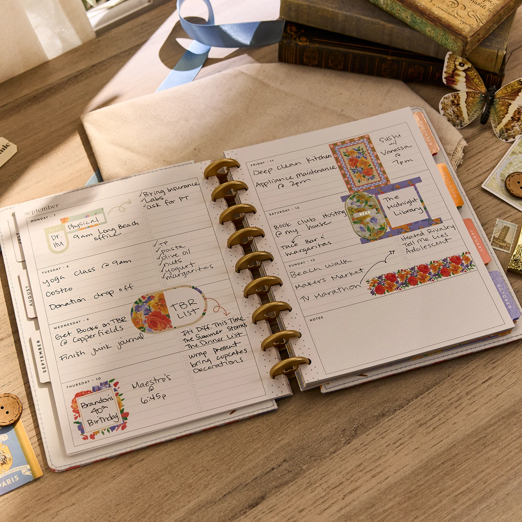 2026–2027 SPECIALTY French Papers Customizable Planner - Classic Horizontal Layout - 12 Months - Image 7