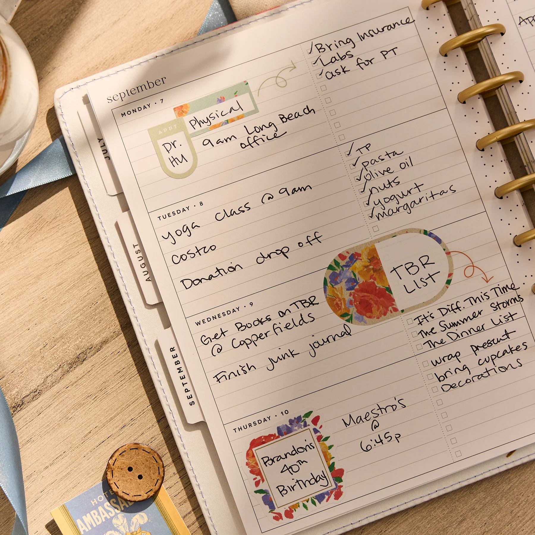 2026–2027 SPECIALTY French Papers Customizable Planner - Classic Horizontal Layout - 12 Months - Image 8