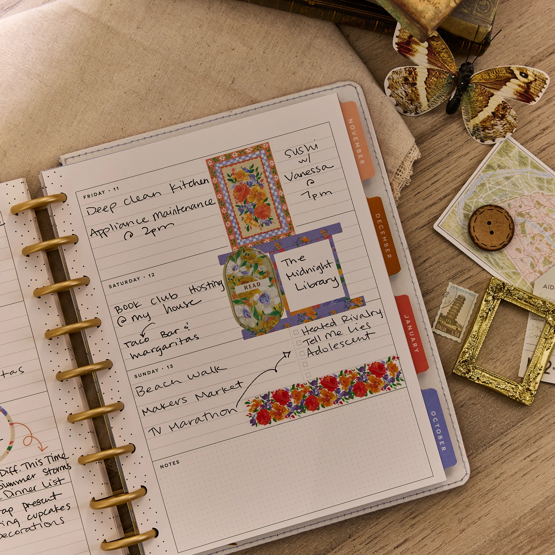 2026–2027 SPECIALTY French Papers Customizable Planner - Classic Horizontal Layout - 12 Months - Image 9