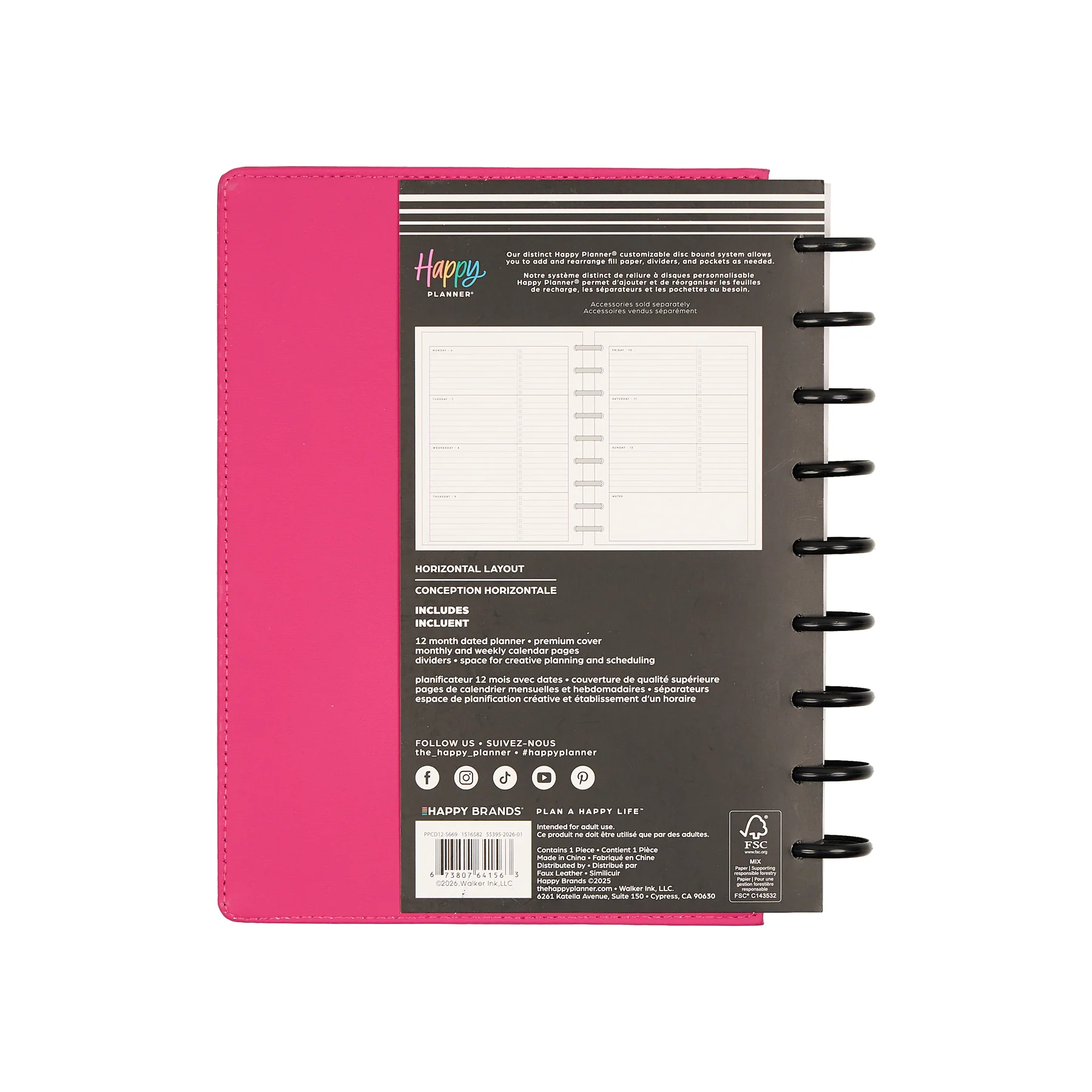 2026–2027 SPECIALTY Horizon Lines Customizable Planner - Classic Horizontal Layout - 12 Months - Image 21