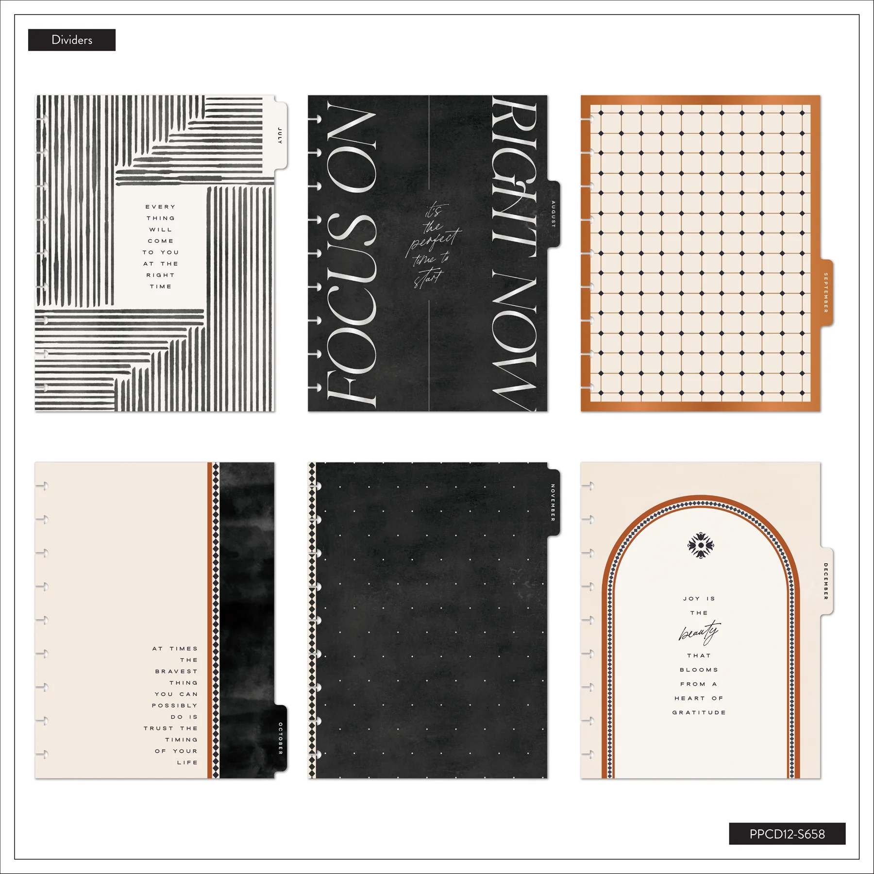2026–2027 SPECIALTY Neutral Noir Customizable Planner - Classic Vertical Layout - 12 Months - Image 13