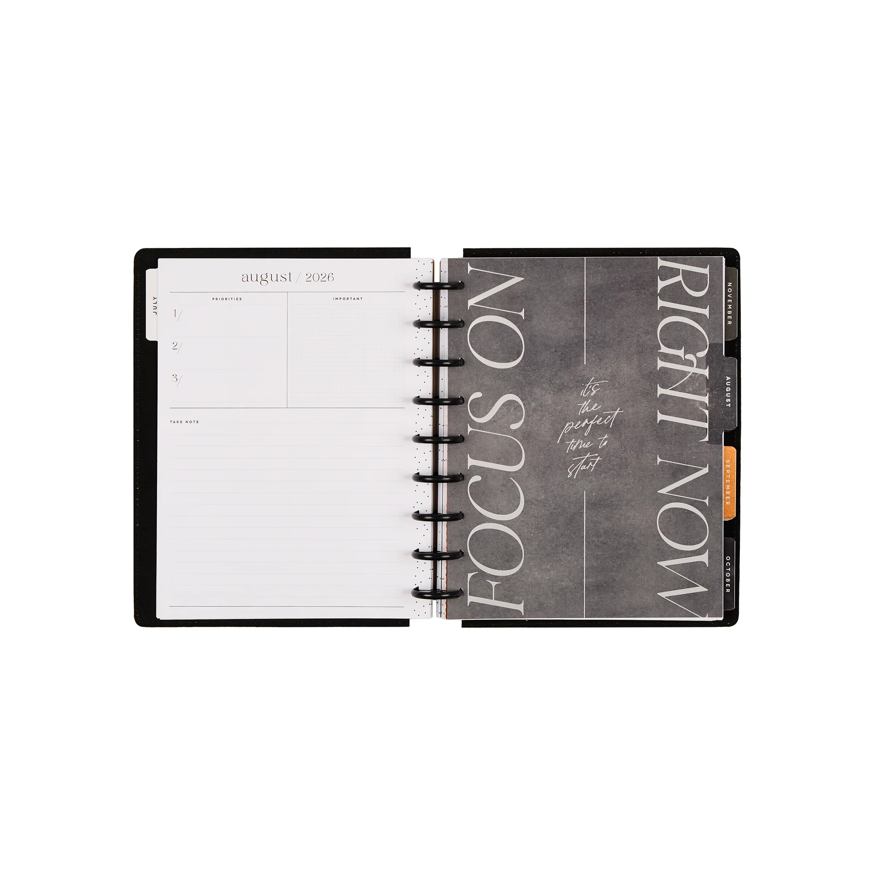 2026–2027 SPECIALTY Neutral Noir Customizable Planner - Classic Vertical Layout - 12 Months - Image 16