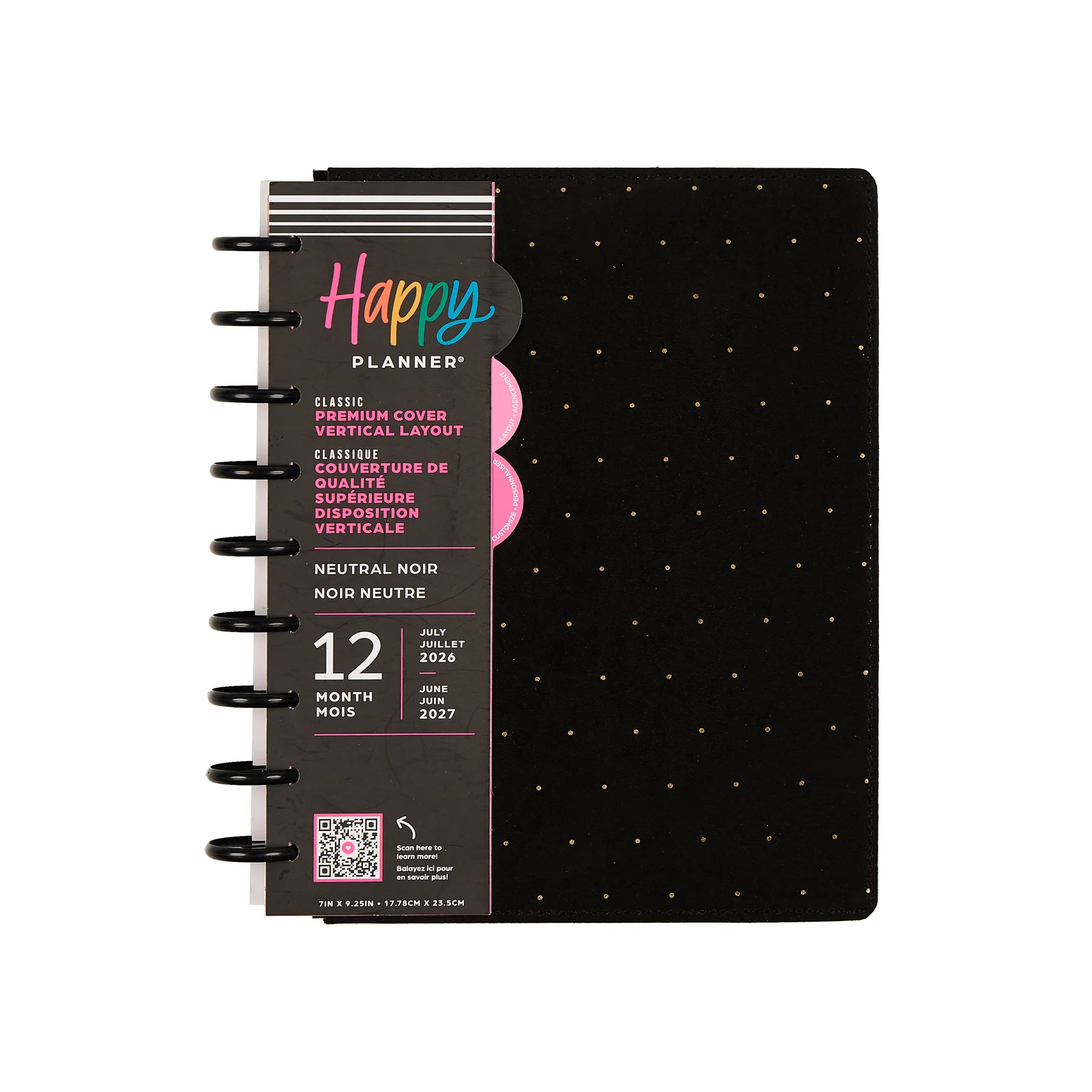 2026–2027 SPECIALTY Neutral Noir Customizable Planner - Classic Vertical Layout - 12 Months - Image 19