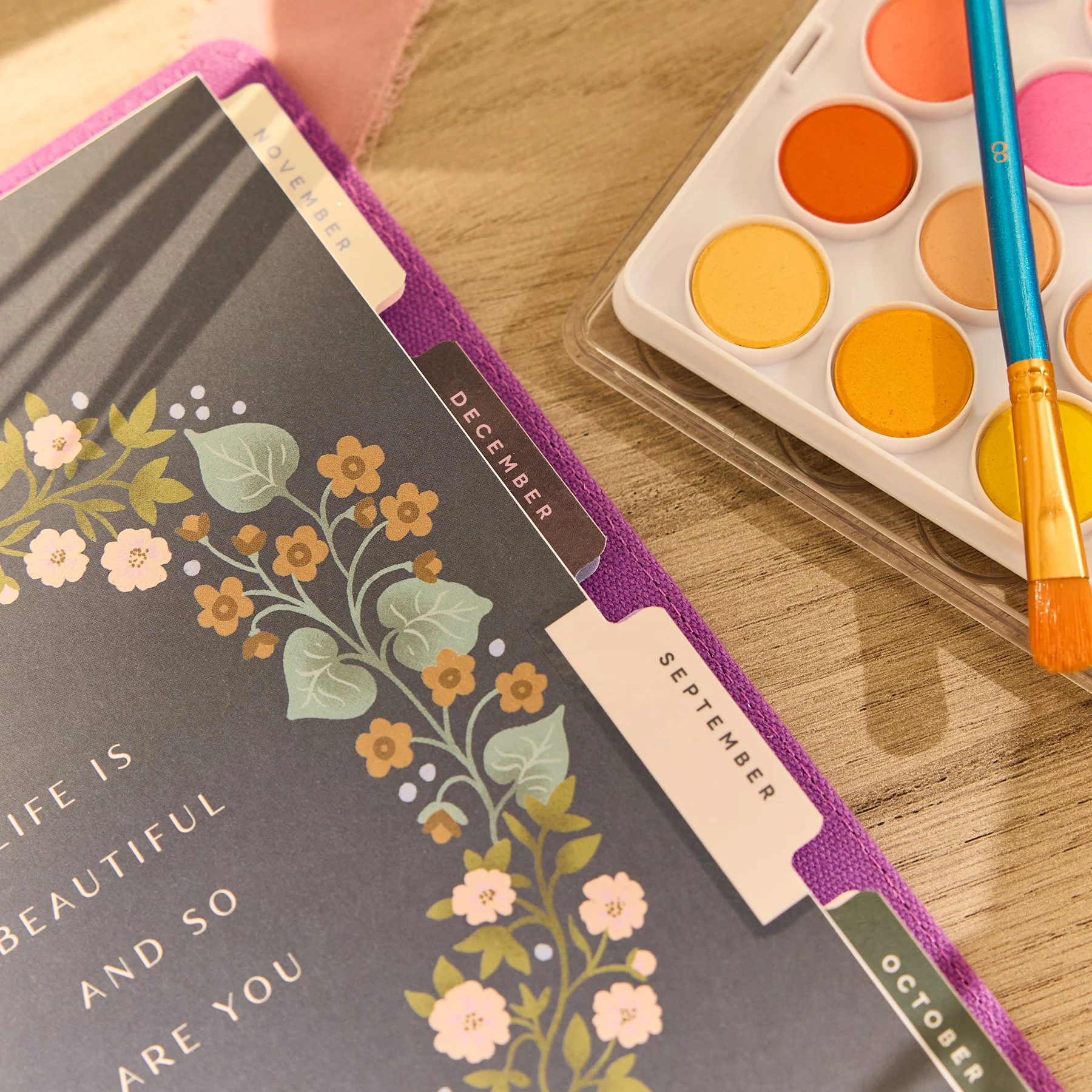 2026–2027 SPECIALTY Spring Tapestry Customizable Planner - Classic Horizontal Layout - 12 Months - Image 13