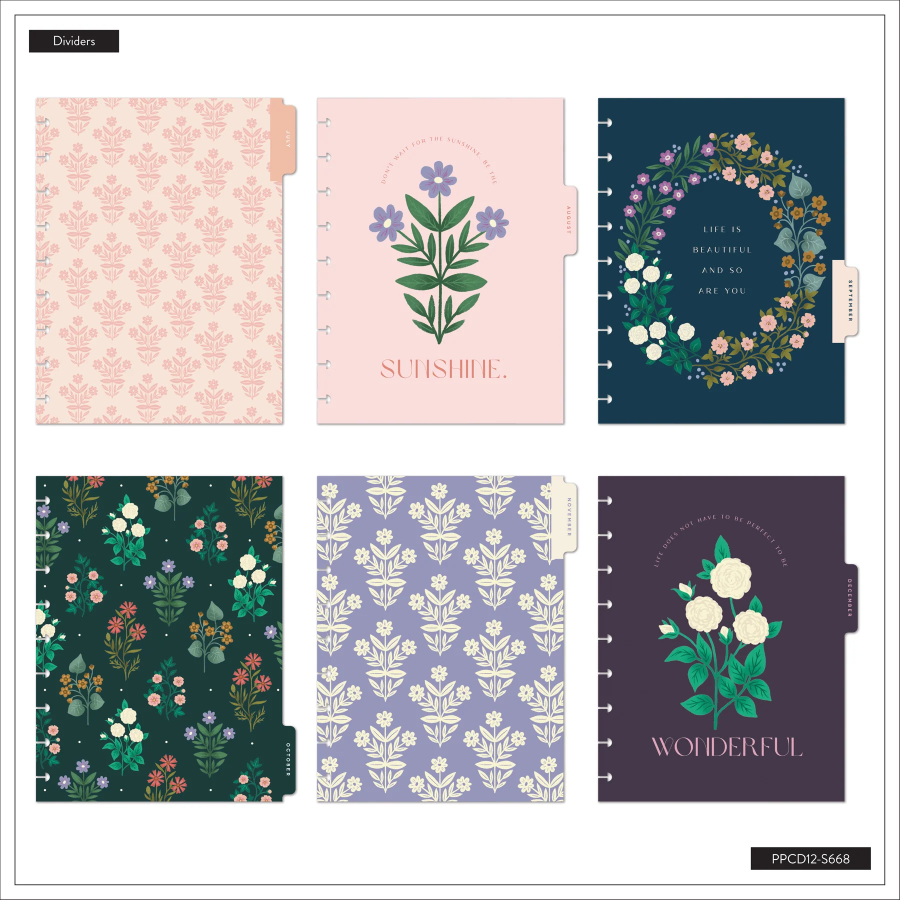 2026–2027 SPECIALTY Spring Tapestry Customizable Planner - Classic Horizontal Layout - 12 Months - Image 14