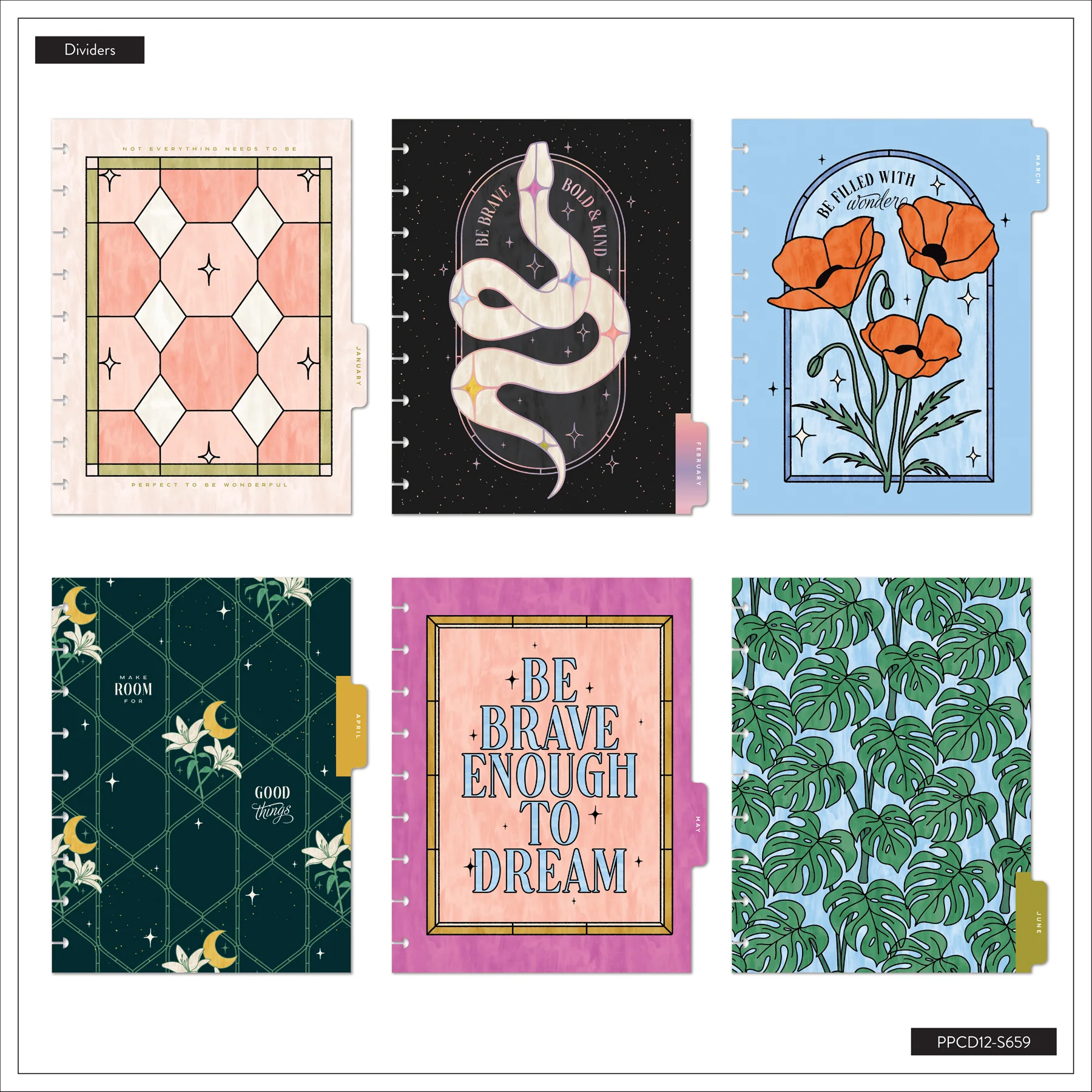 2026–2027 SPECIALTY Tinted Mosaic Customizable Planner - Classic Dashboard Layout - 12 Months - Image 16