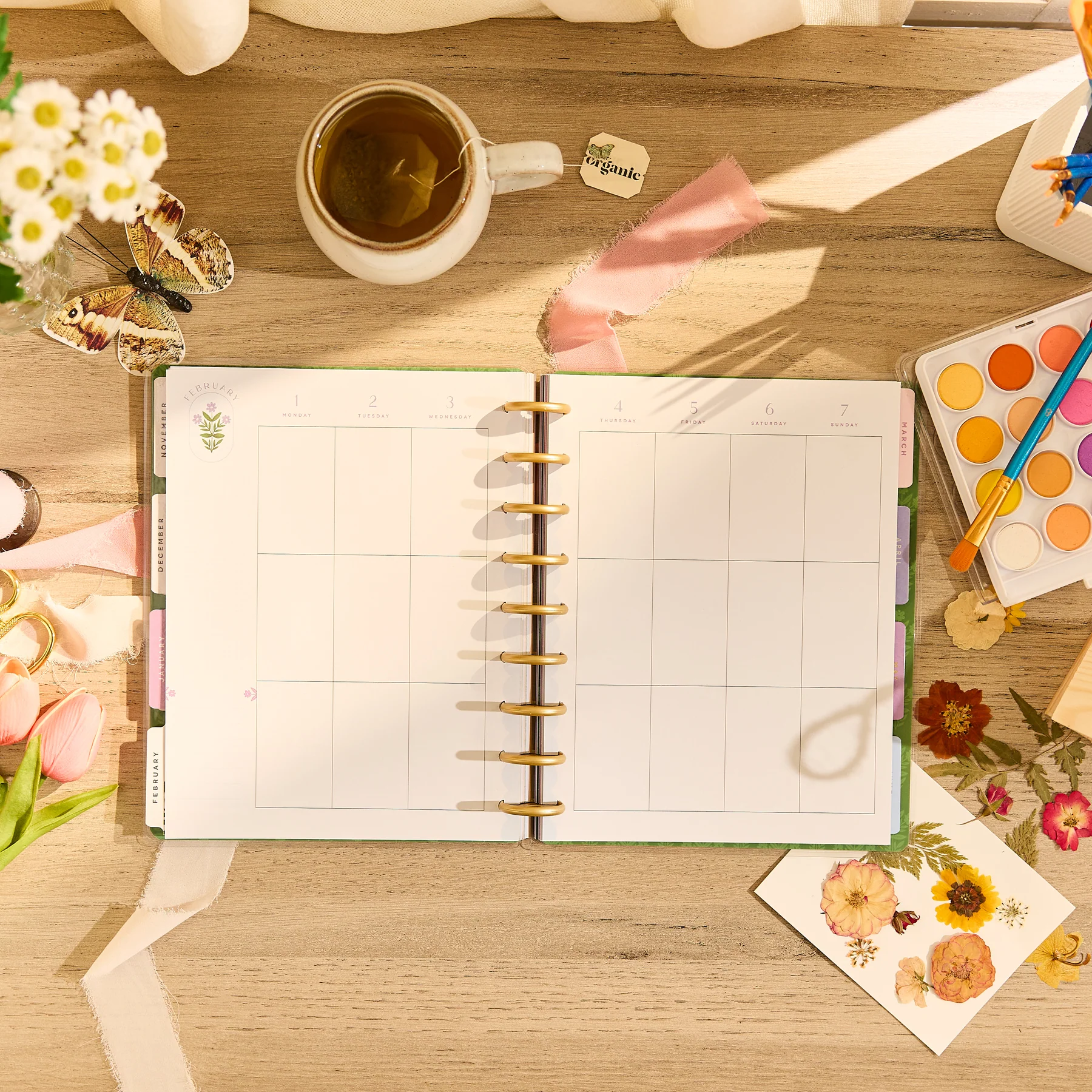 2026–2027 Spring Tapestry Customizable Planner - Classic Vertical Layout - 12 Months - Image 10