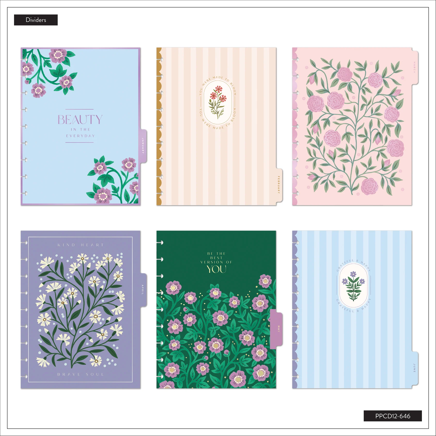 2026–2027 Spring Tapestry Customizable Planner - Classic Vertical Layout - 12 Months - Image 13