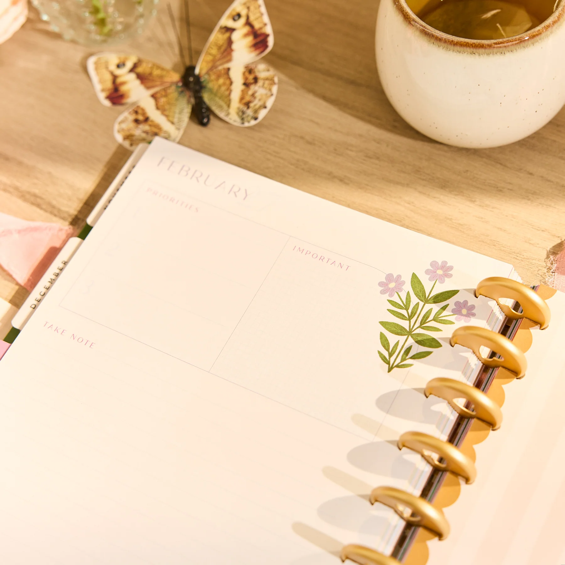 2026–2027 Spring Tapestry Customizable Planner - Classic Vertical Layout - 12 Months - Image 8