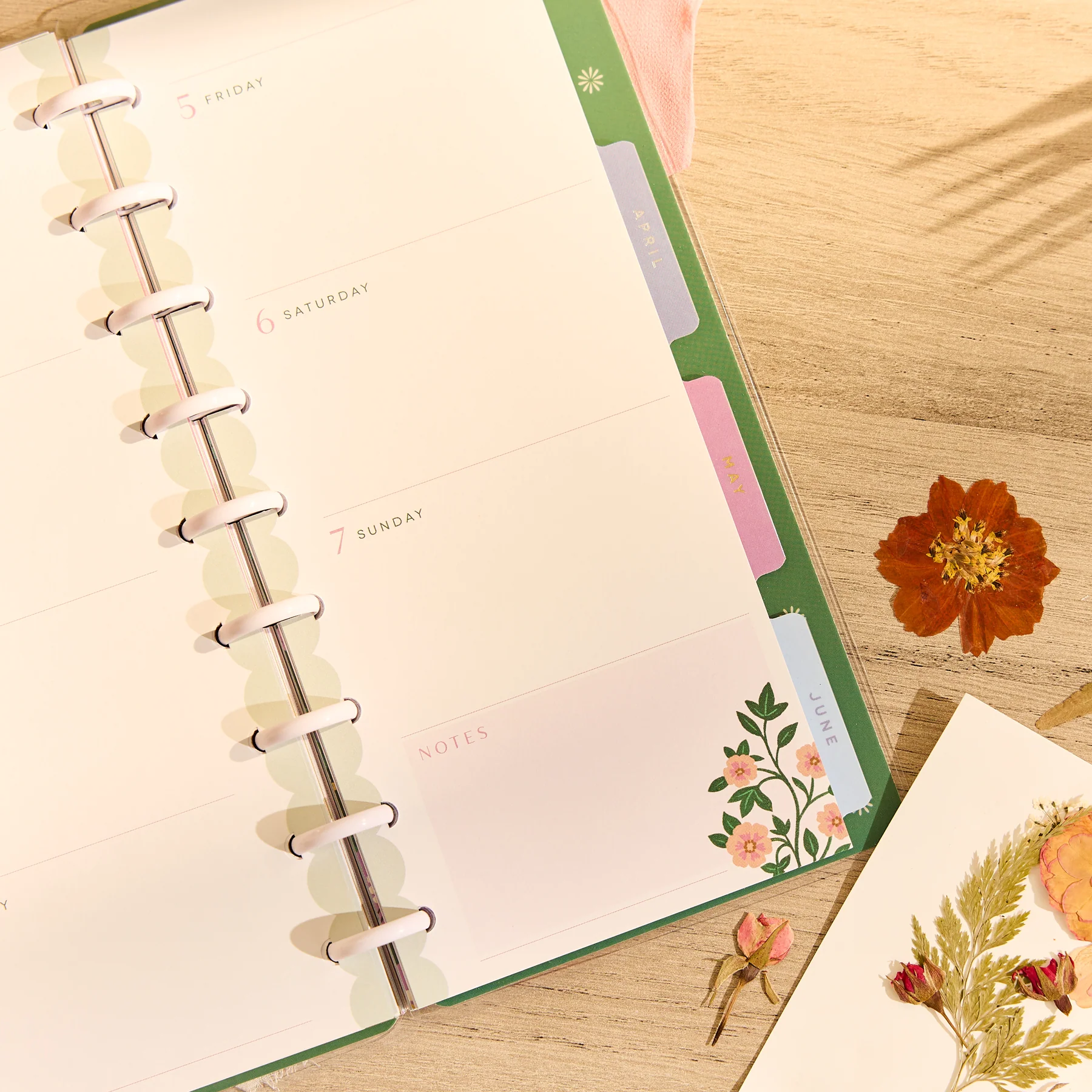 2026–2027 Spring Tapestry Customizable Planner - Skinny Classic Horizontal Layout - 12 Months - Image 10