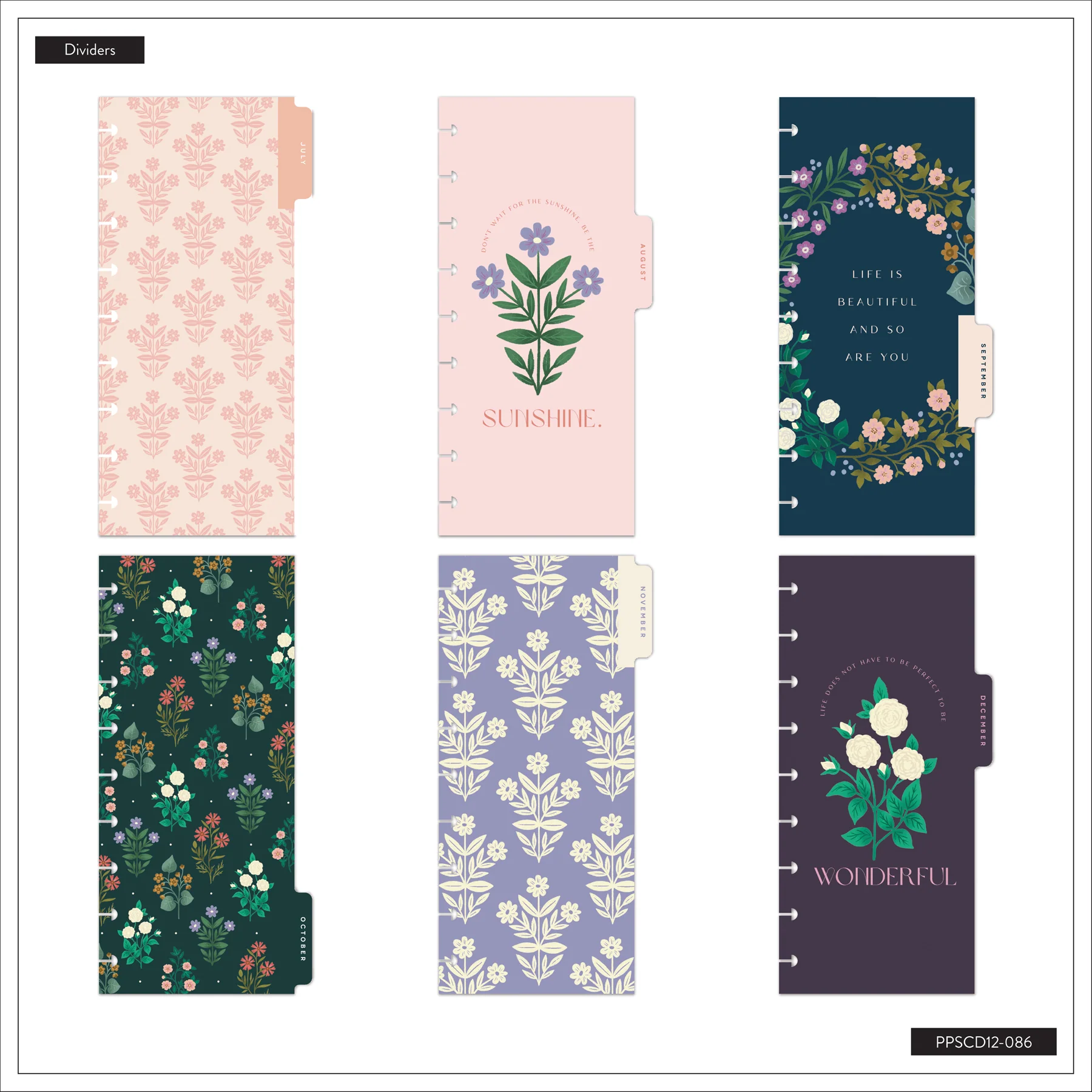 2026–2027 Spring Tapestry Customizable Planner - Skinny Classic Horizontal Layout - 12 Months - Image 11
