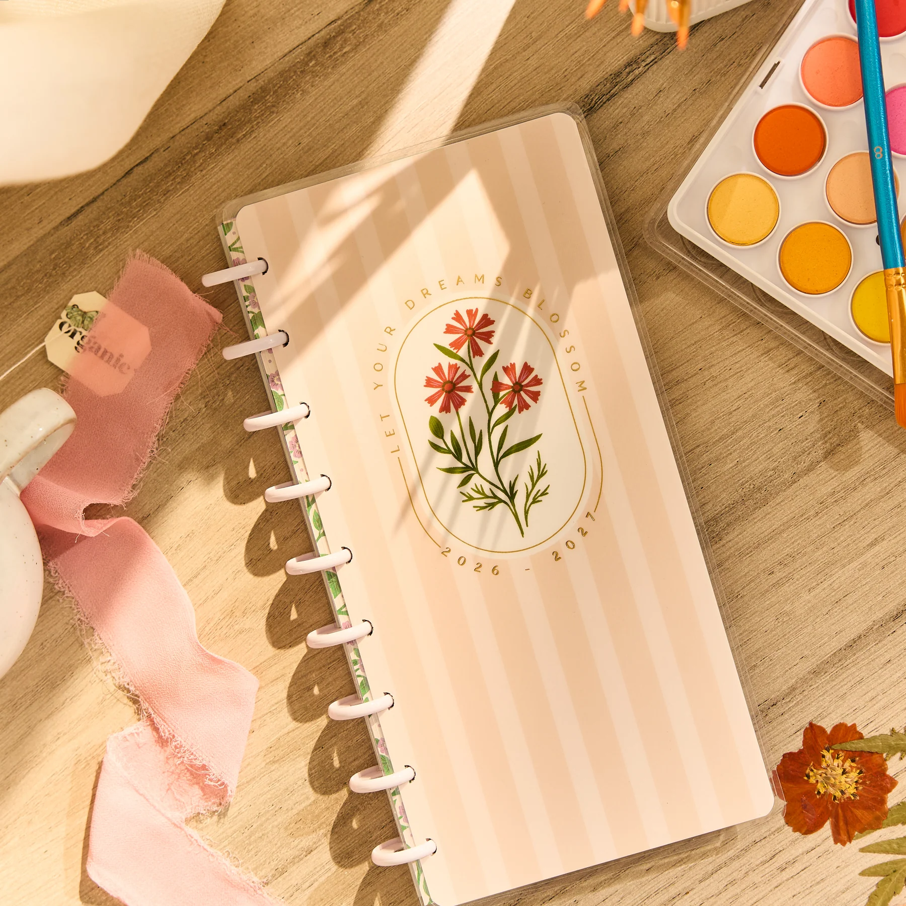 2026–2027 Spring Tapestry Customizable Planner - Skinny Classic Horizontal Layout - 12 Months - Image 7