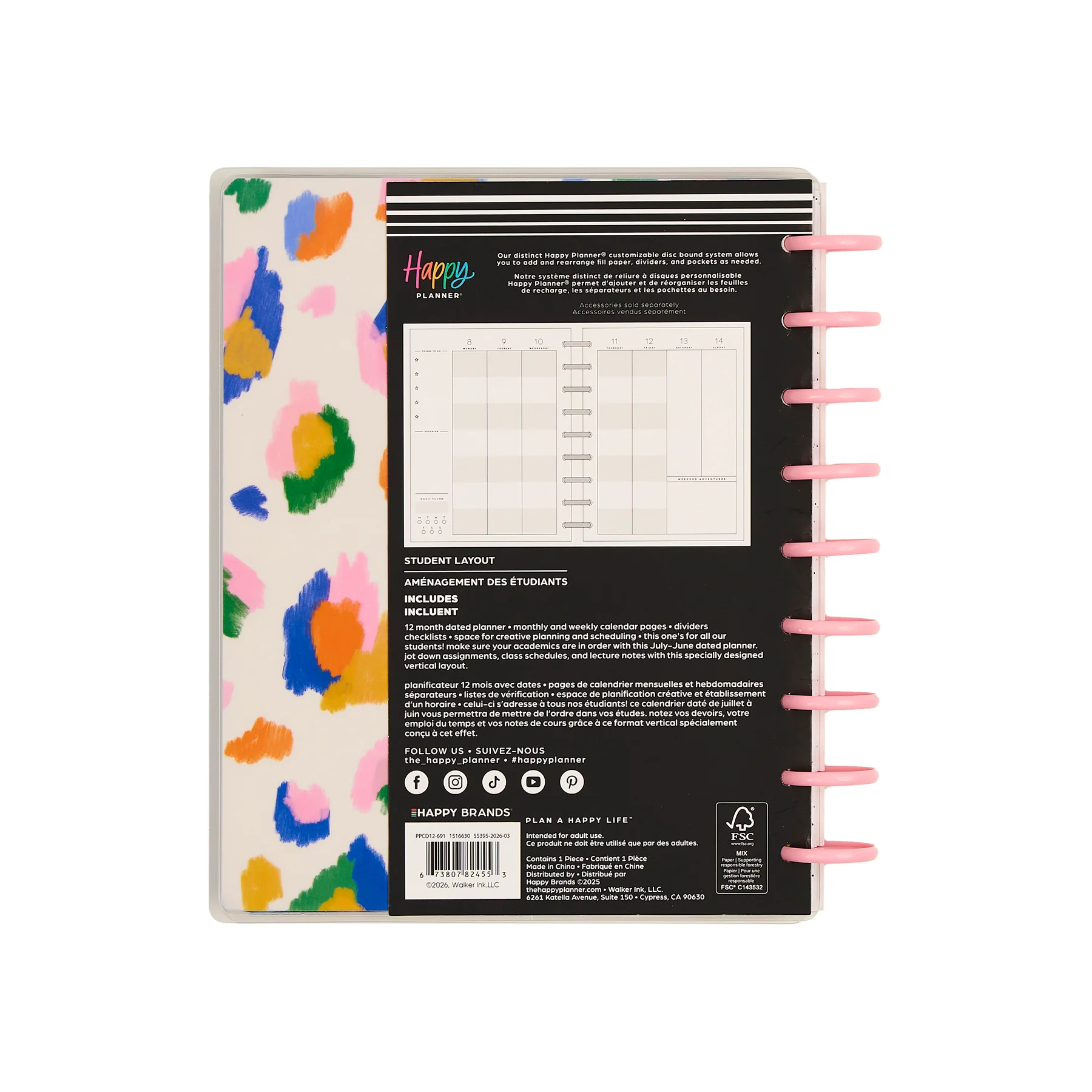 2026–2027 Sunburst Bay Customizable Student Planner - Classic Student Layout - 12 Months - Image 22
