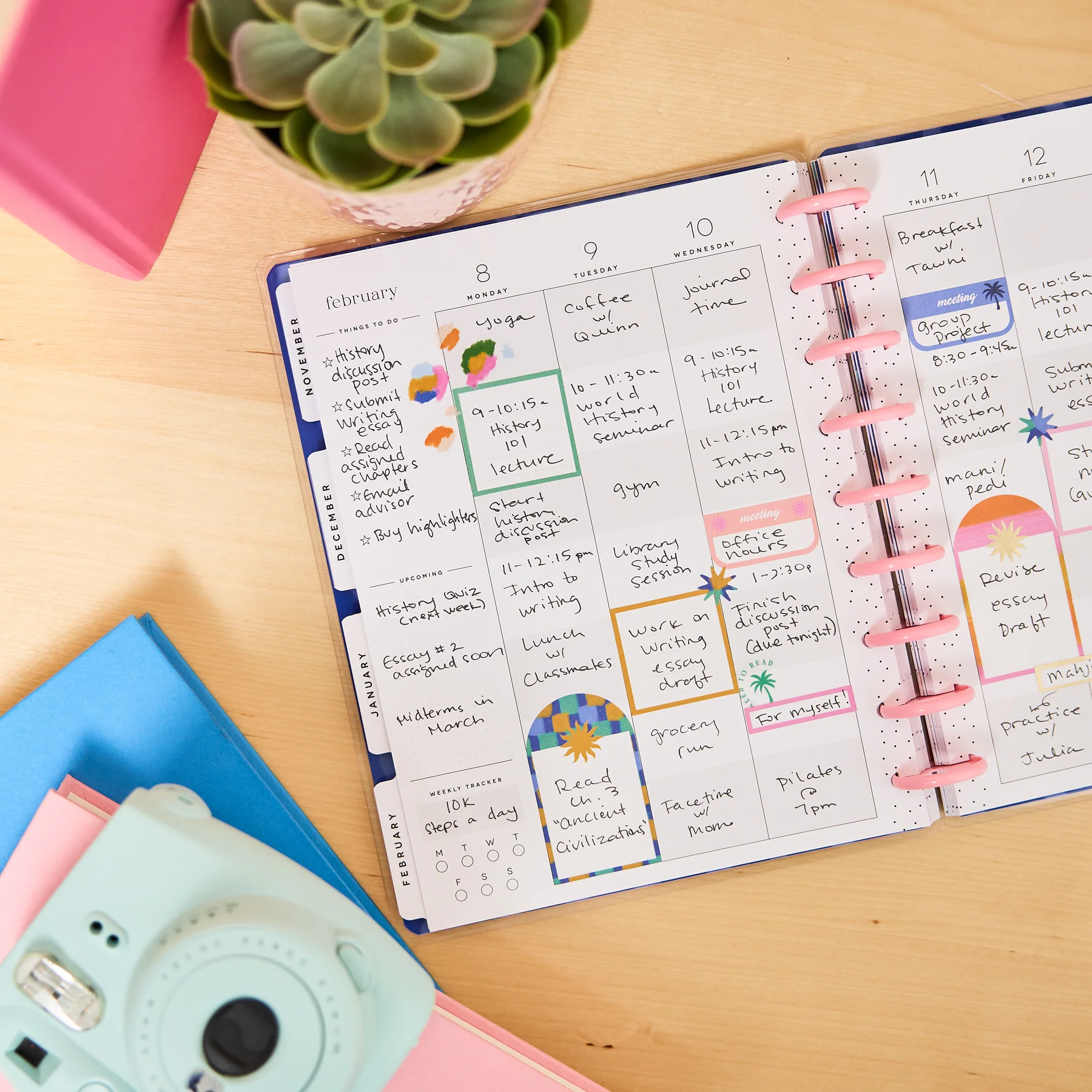 2026–2027 Sunburst Bay Customizable Student Planner - Classic Student Layout - 12 Months - Image 6
