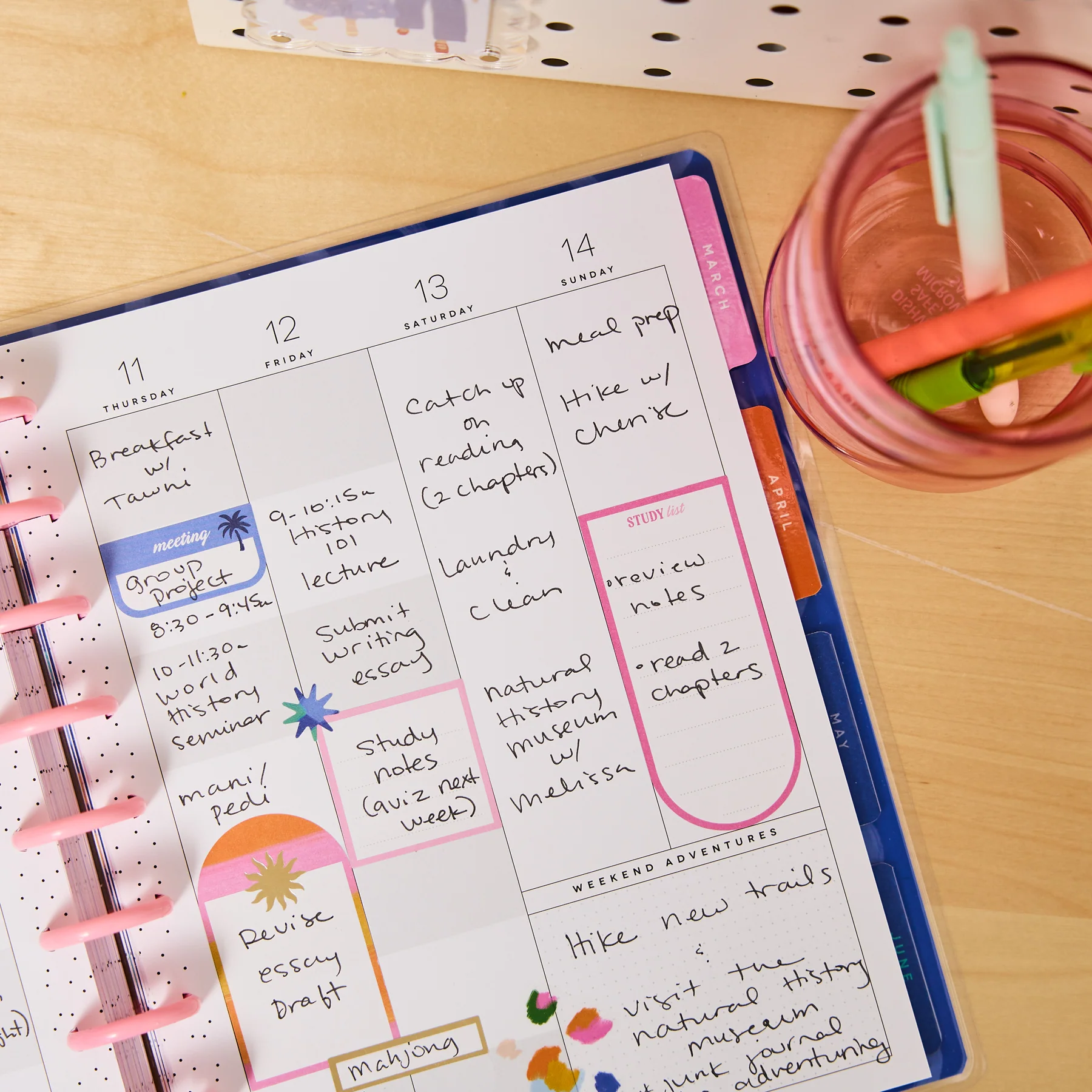 2026–2027 Sunburst Bay Customizable Student Planner - Classic Student Layout - 12 Months - Image 7