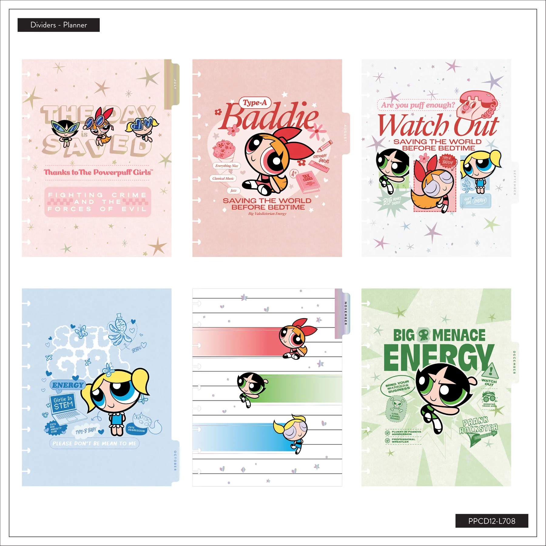 2026–2027 The Powerpuff Girls Customizable Planner - Classic Dashboard Layout - 12 Months - Image 21