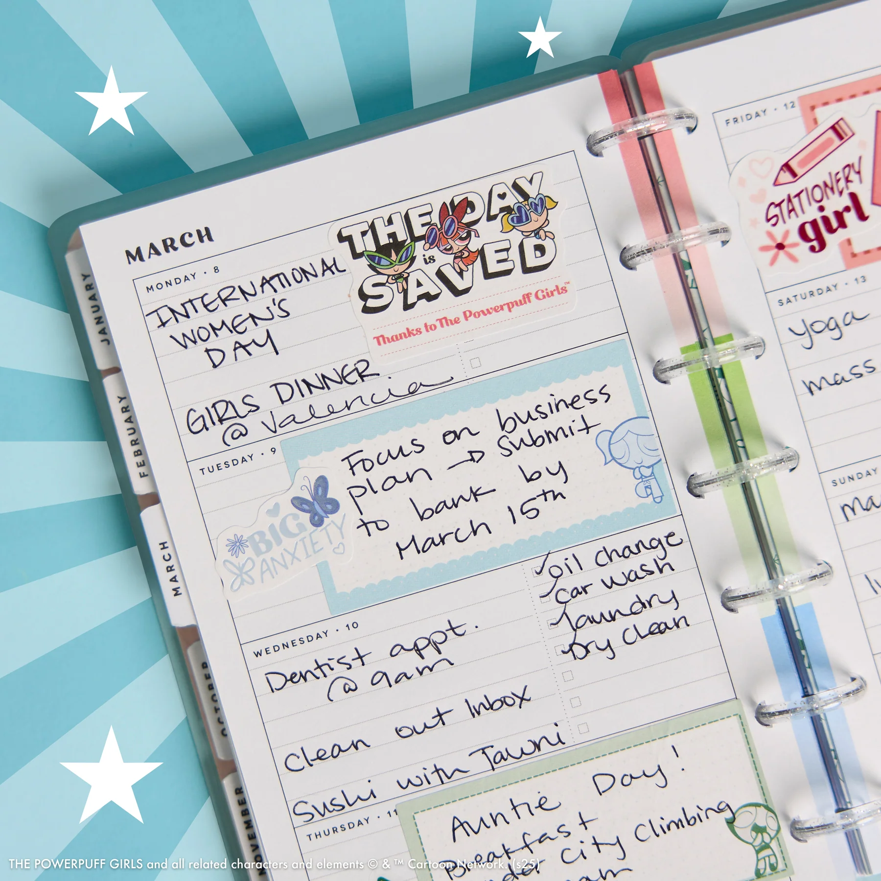 2026–2027 The Powerpuff Girls Customizable Planner - Mini Horizontal Layout - 12 Months - Image 5