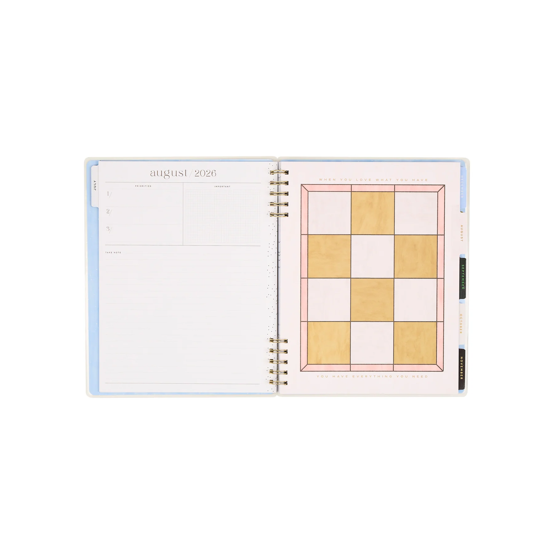 2026–2027 Tinted Mosaic Customizable Spiral Planner - Big Vertical Layout - 12 Months - Image 15
