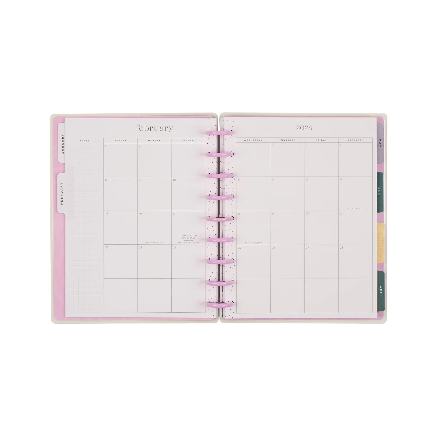 2026 Butterfly Botanics Customizable Planner - Classic Color Block Layout - 12 Months - Image 14