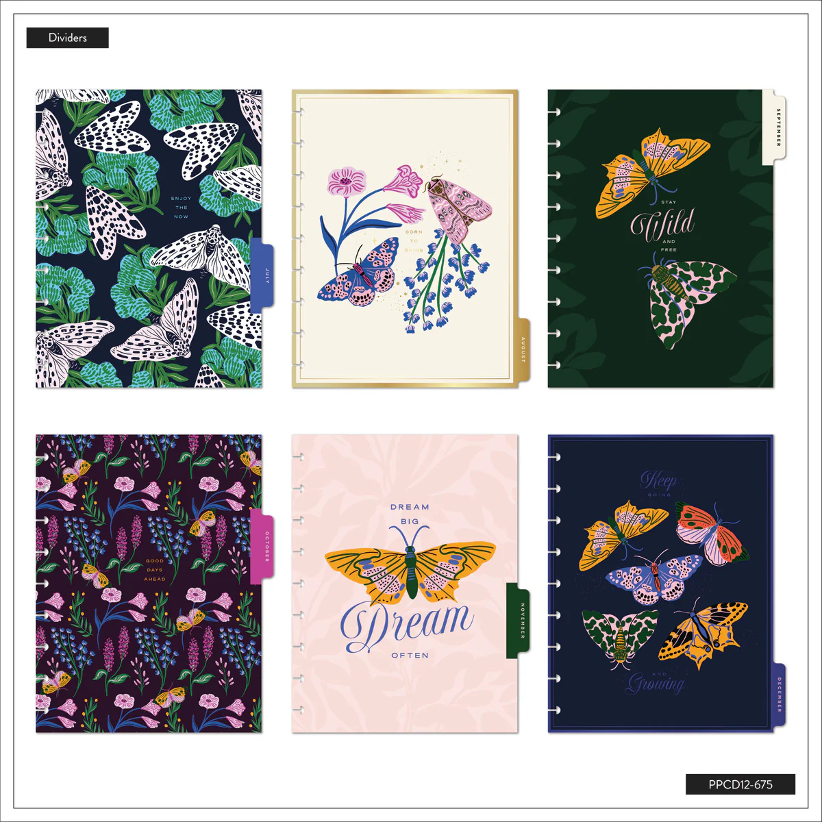 2026 Butterfly Botanics Customizable Planner - Classic Color Block Layout - 12 Months - Image 18