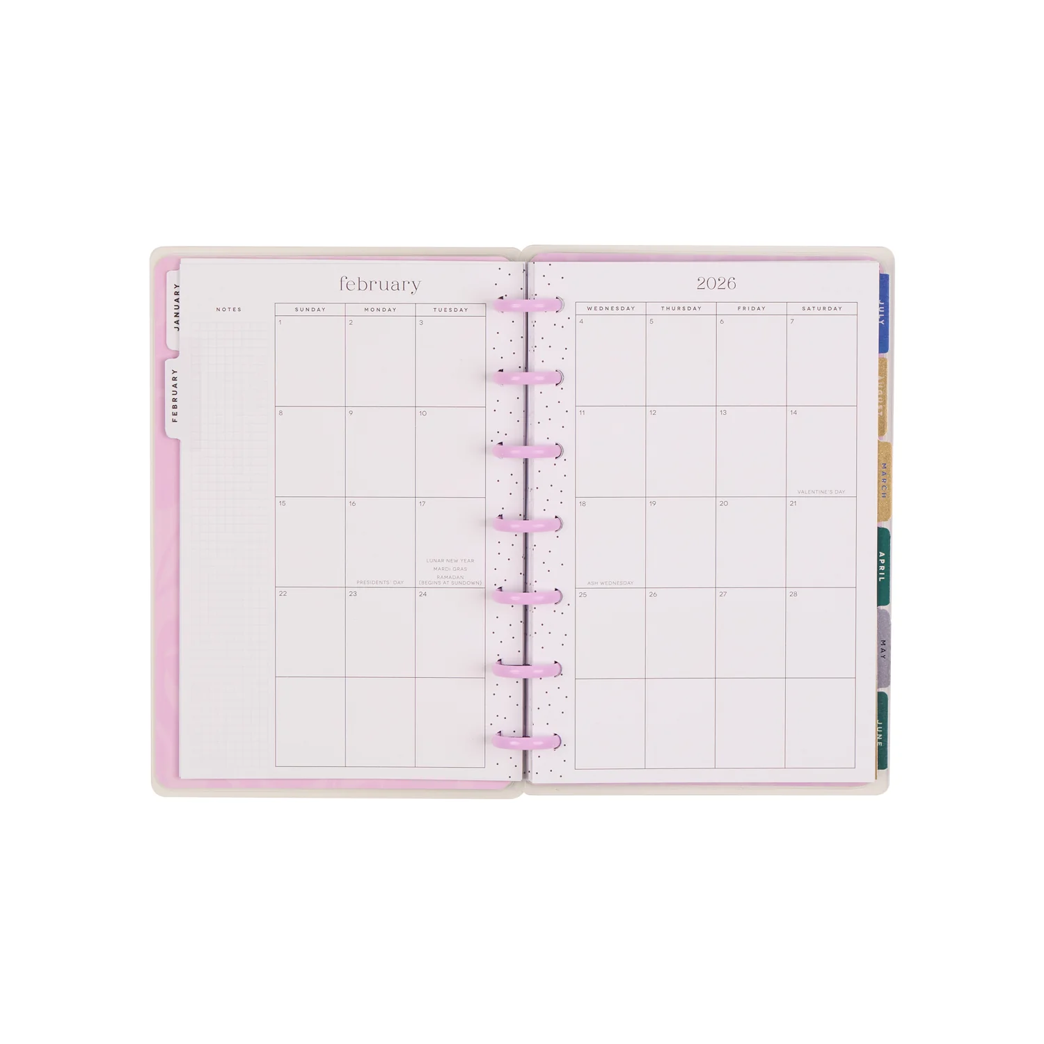 2026 Butterfly Botanics Customizable Planner - Mini Color Block Layout - 12 Months - Image 12
