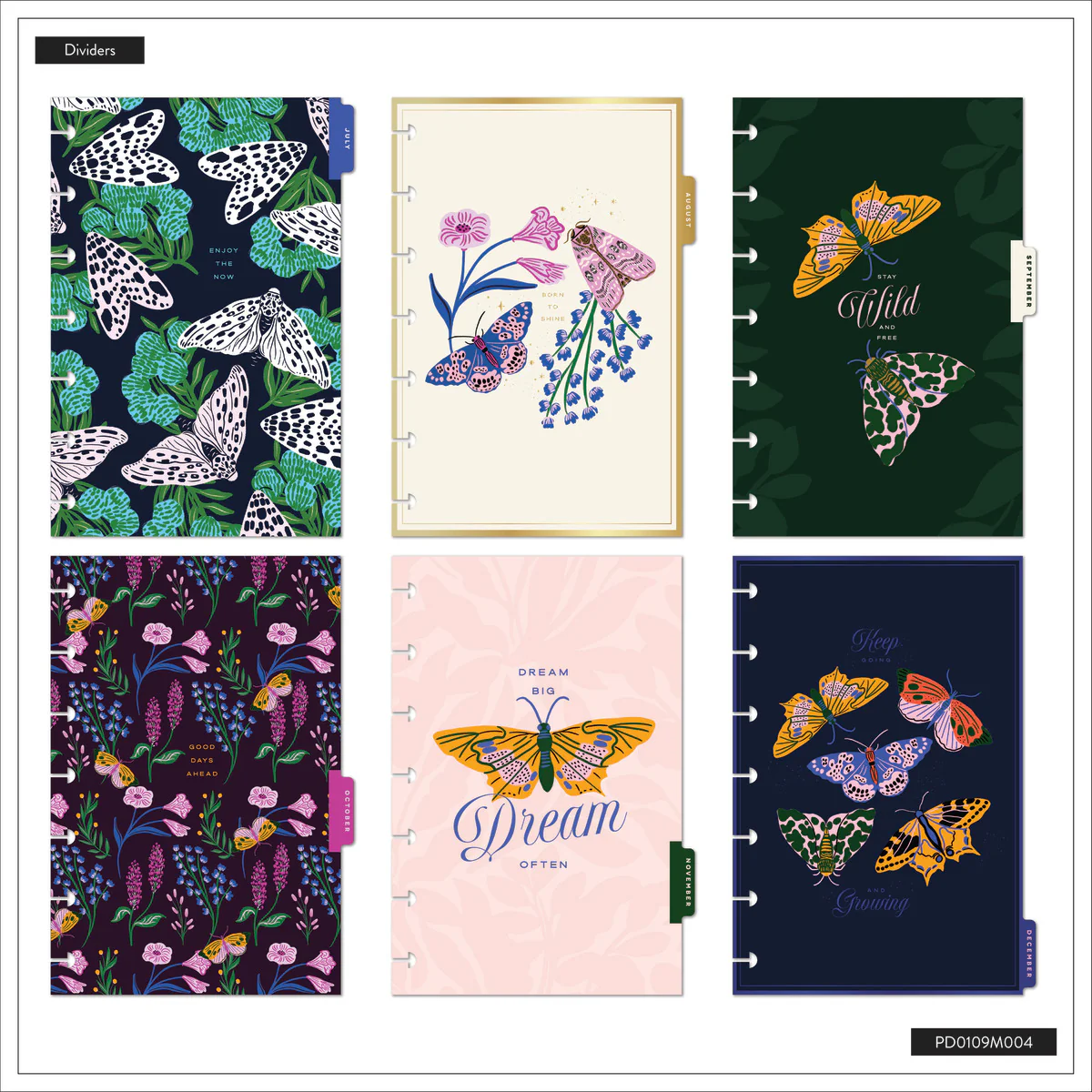 2026 Butterfly Botanics Customizable Planner - Mini Color Block Layout - 12 Months - Image 15