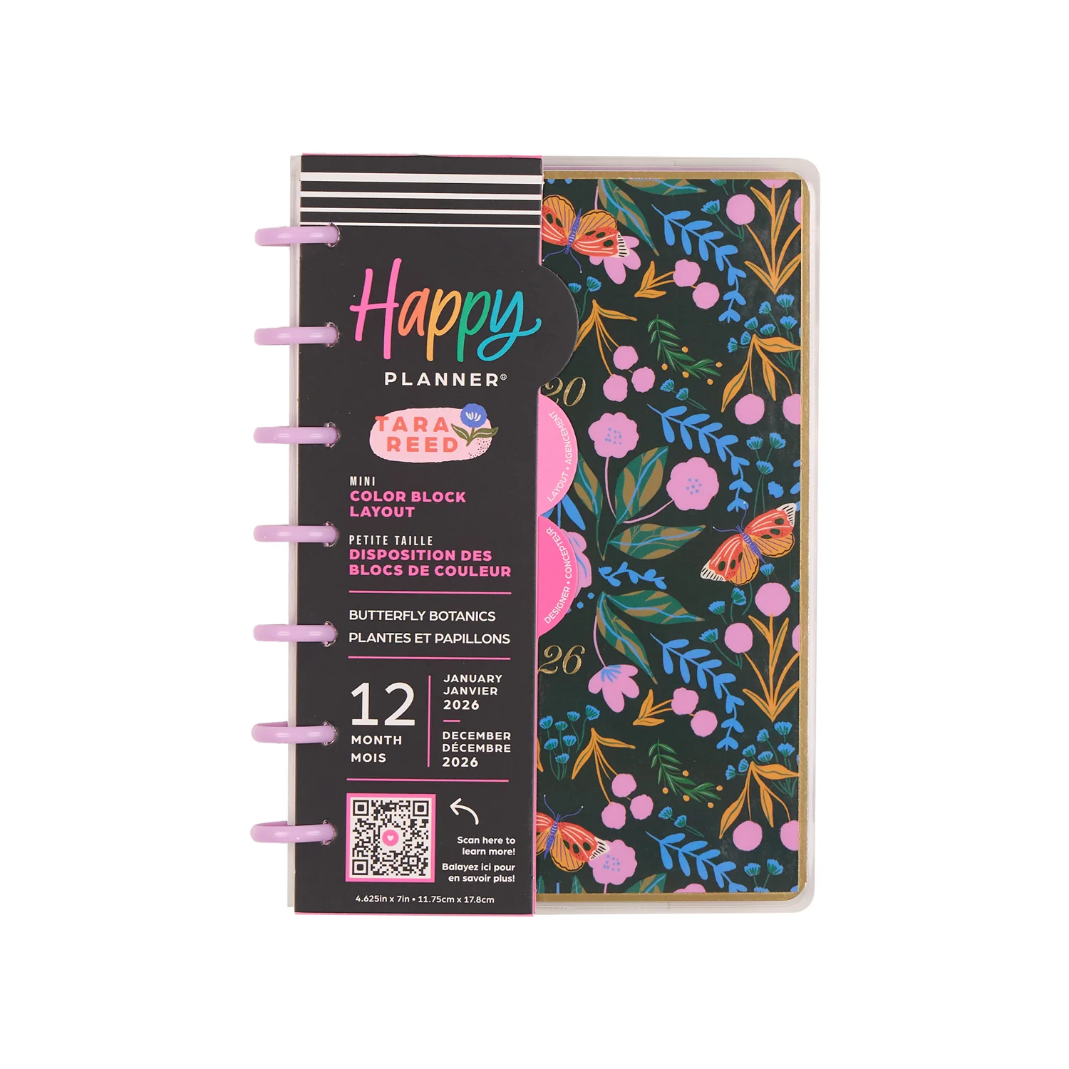 2026 Butterfly Botanics Customizable Planner - Mini Color Block Layout - 12 Months - Image 17