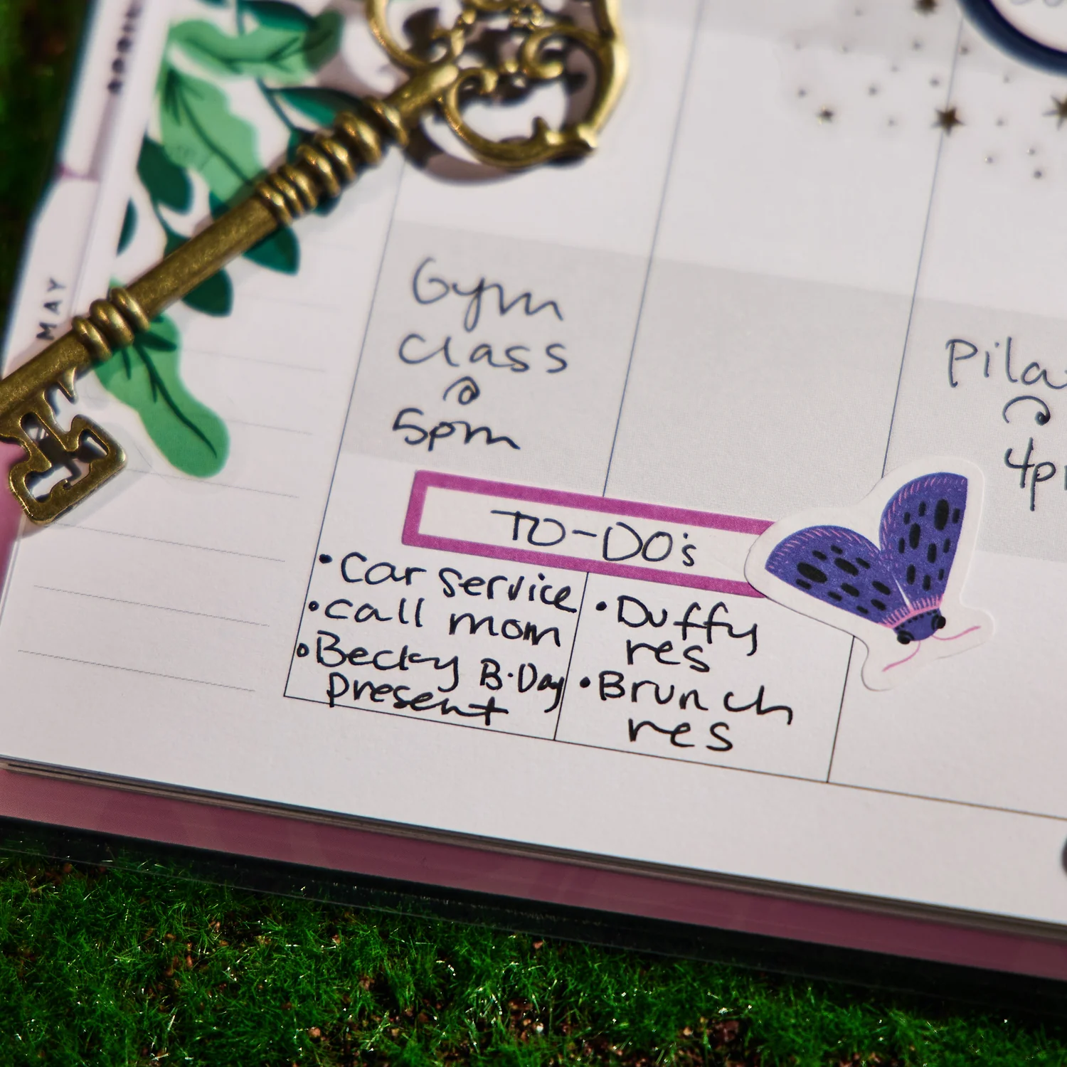 2026 Butterfly Botanics Customizable Planner - Mini Color Block Layout - 12 Months - Image 7