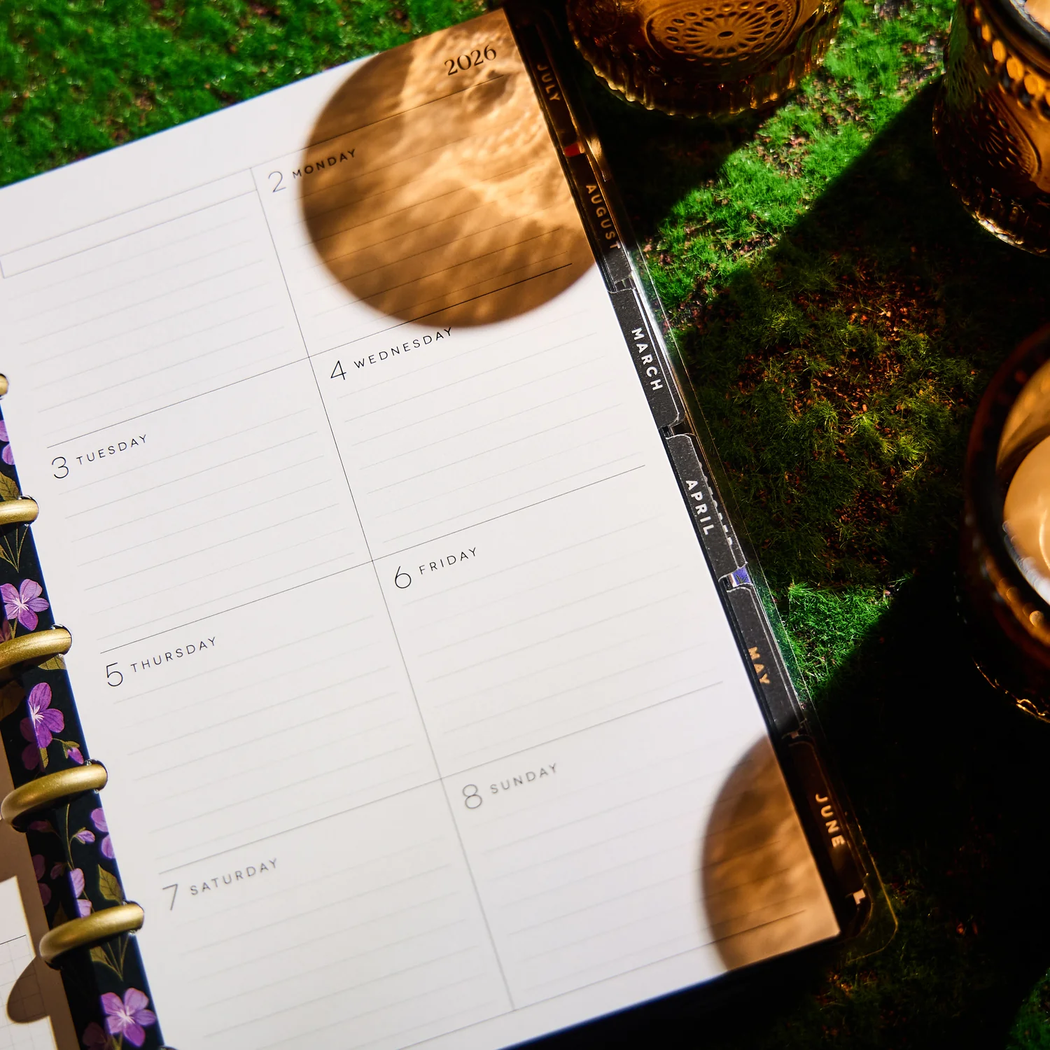 2026 Dark Garden Customizable Planner - Mini Dashboard Layout - 12 Months - Image 11