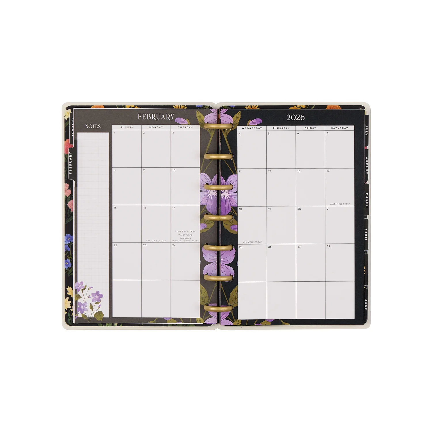 2026 Dark Garden Customizable Planner - Mini Dashboard Layout - 12 Months - Image 13