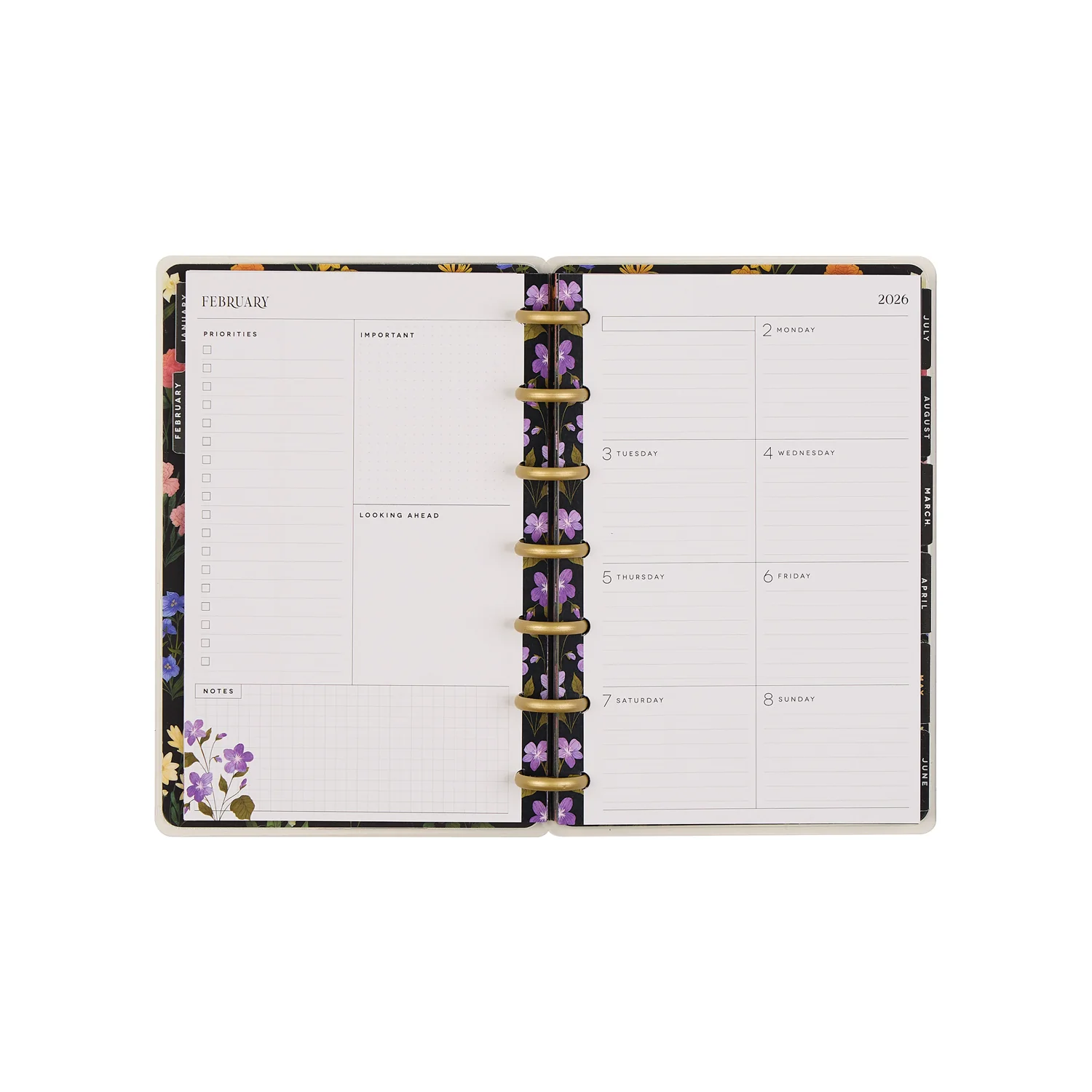 2026 Dark Garden Customizable Planner - Mini Dashboard Layout - 12 Months - Image 14