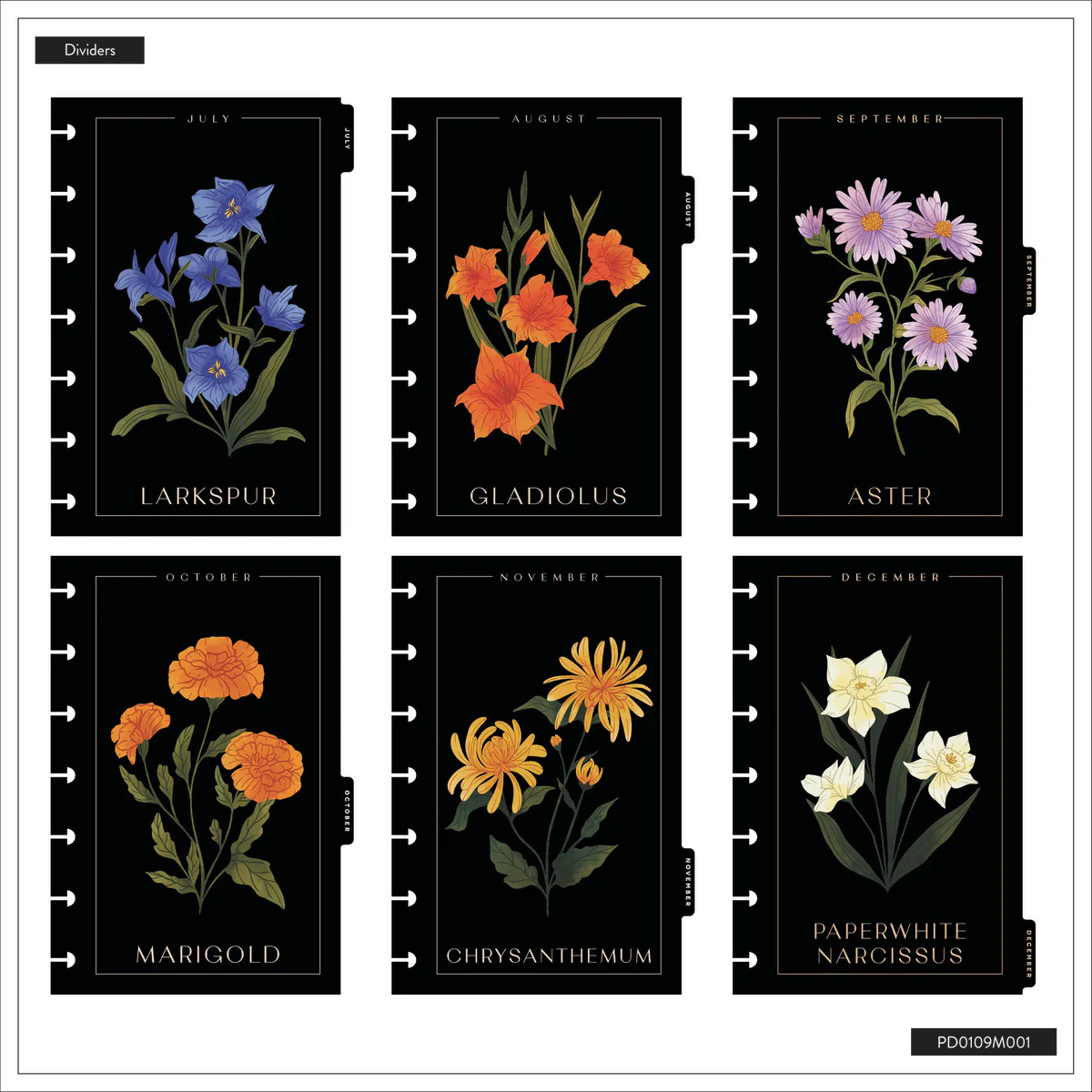 2026 Dark Garden Customizable Planner - Mini Dashboard Layout - 12 Months - Image 16