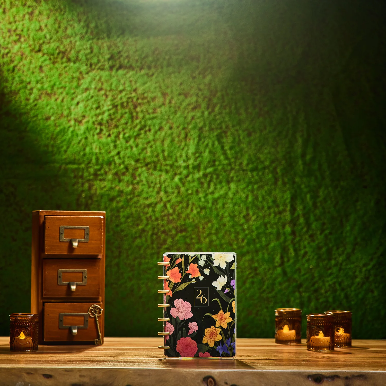 2026 Dark Garden Customizable Planner - Mini Dashboard Layout - 12 Months - Image 3