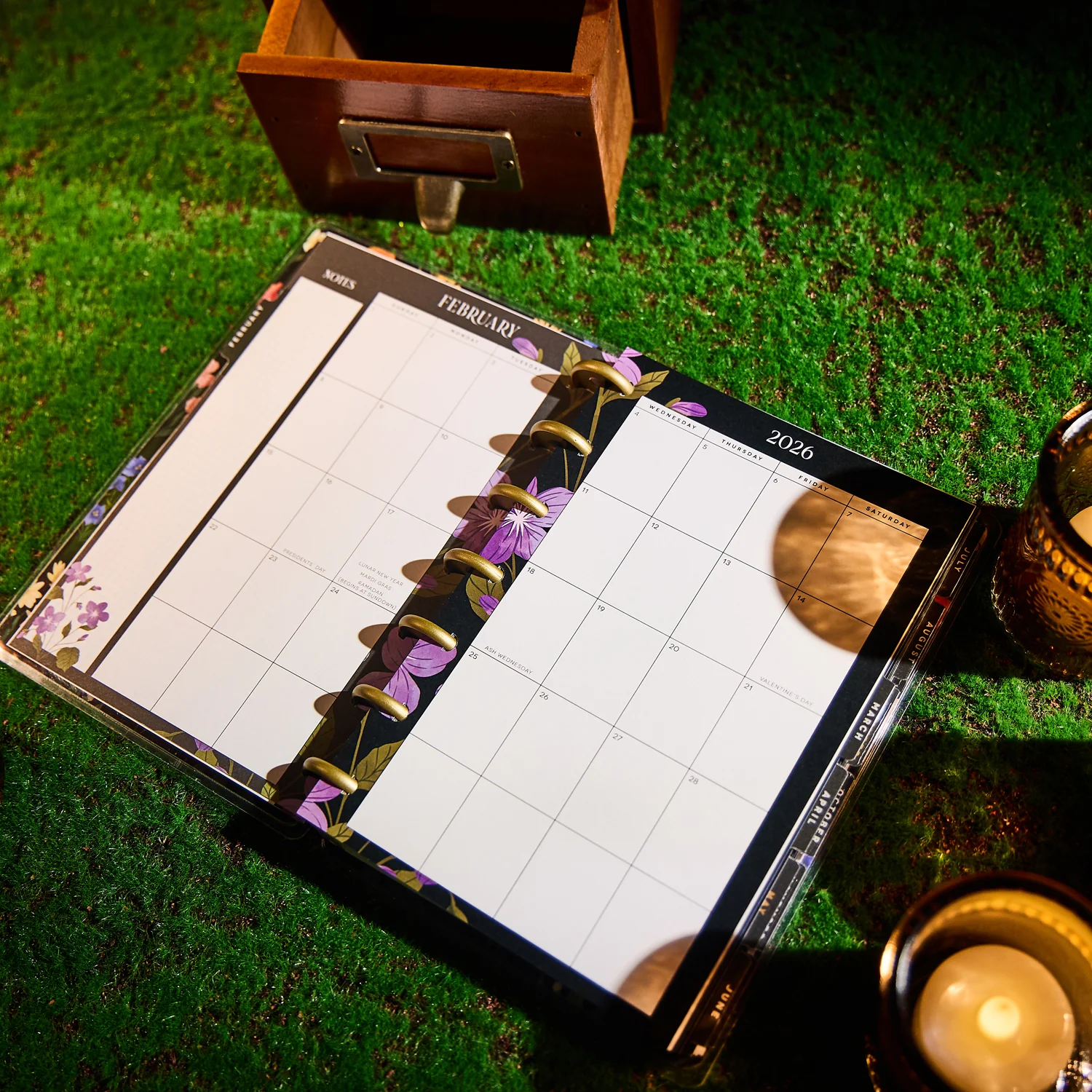 2026 Dark Garden Customizable Planner - Mini Dashboard Layout - 12 Months - Image 8