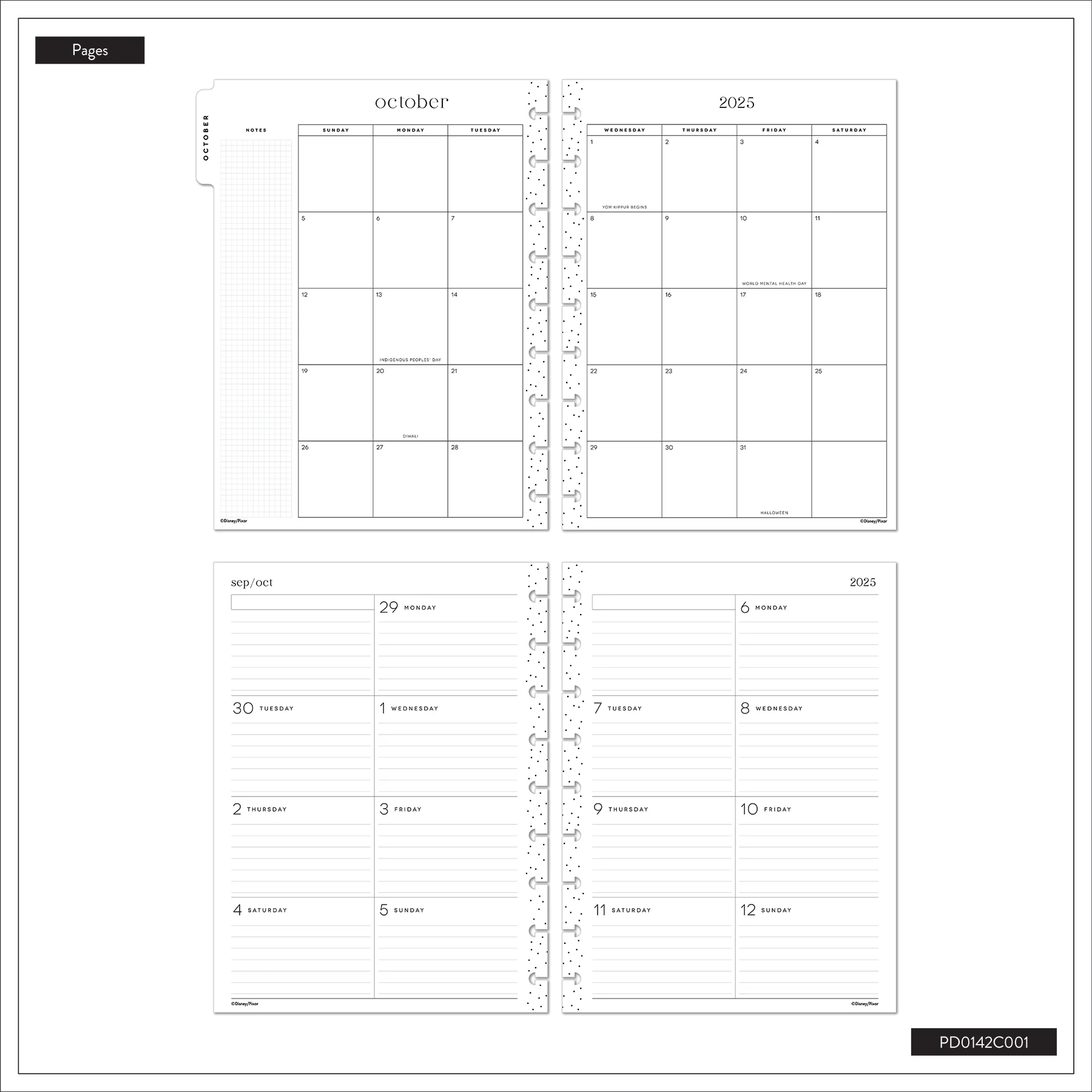 2026 Disney & Pixar Reach for the Sky Customizable Planner - Classic Simply Layout - 15 Months - Image 15