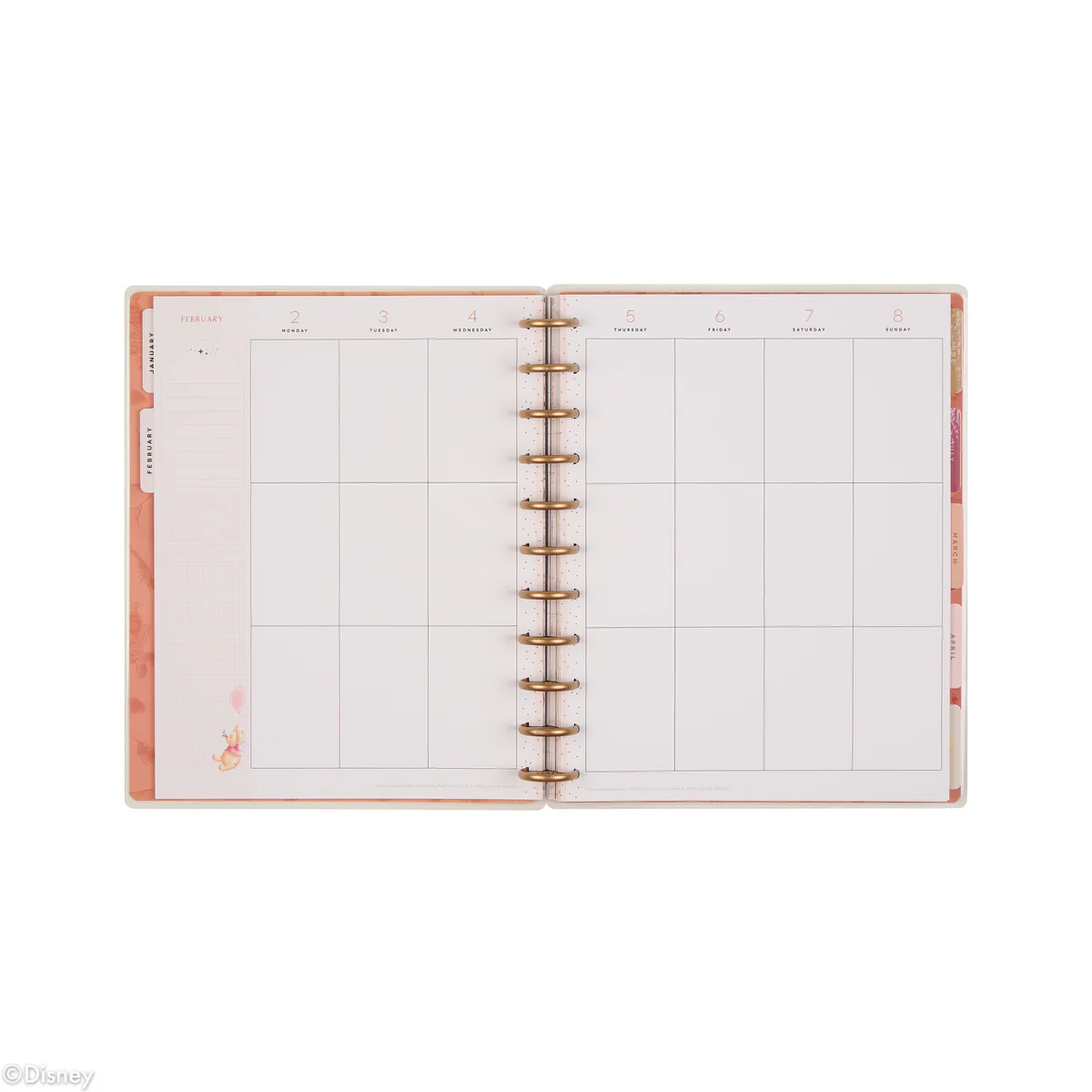 2026 Disney Winnie the Pooh Seasonal Customizable Planner - Big Vertical Layout - 12 Months - Image 15