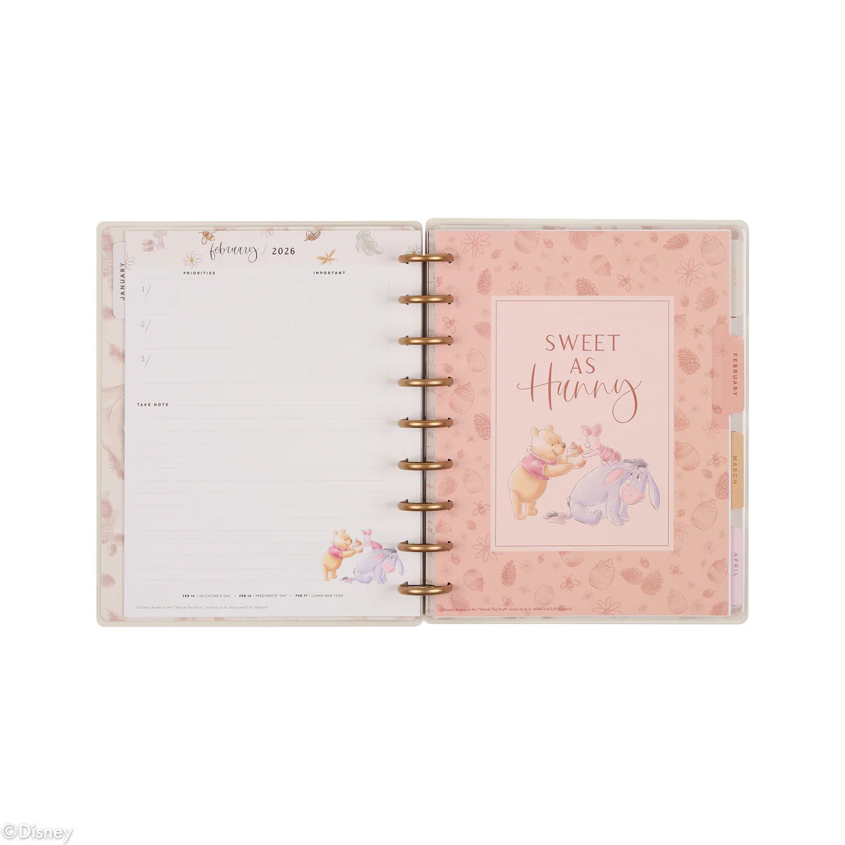 2026 Disney Winnie the Pooh Seasonal Customizable Planner - Classic Dashboard Layout - 12 Months - Image 12